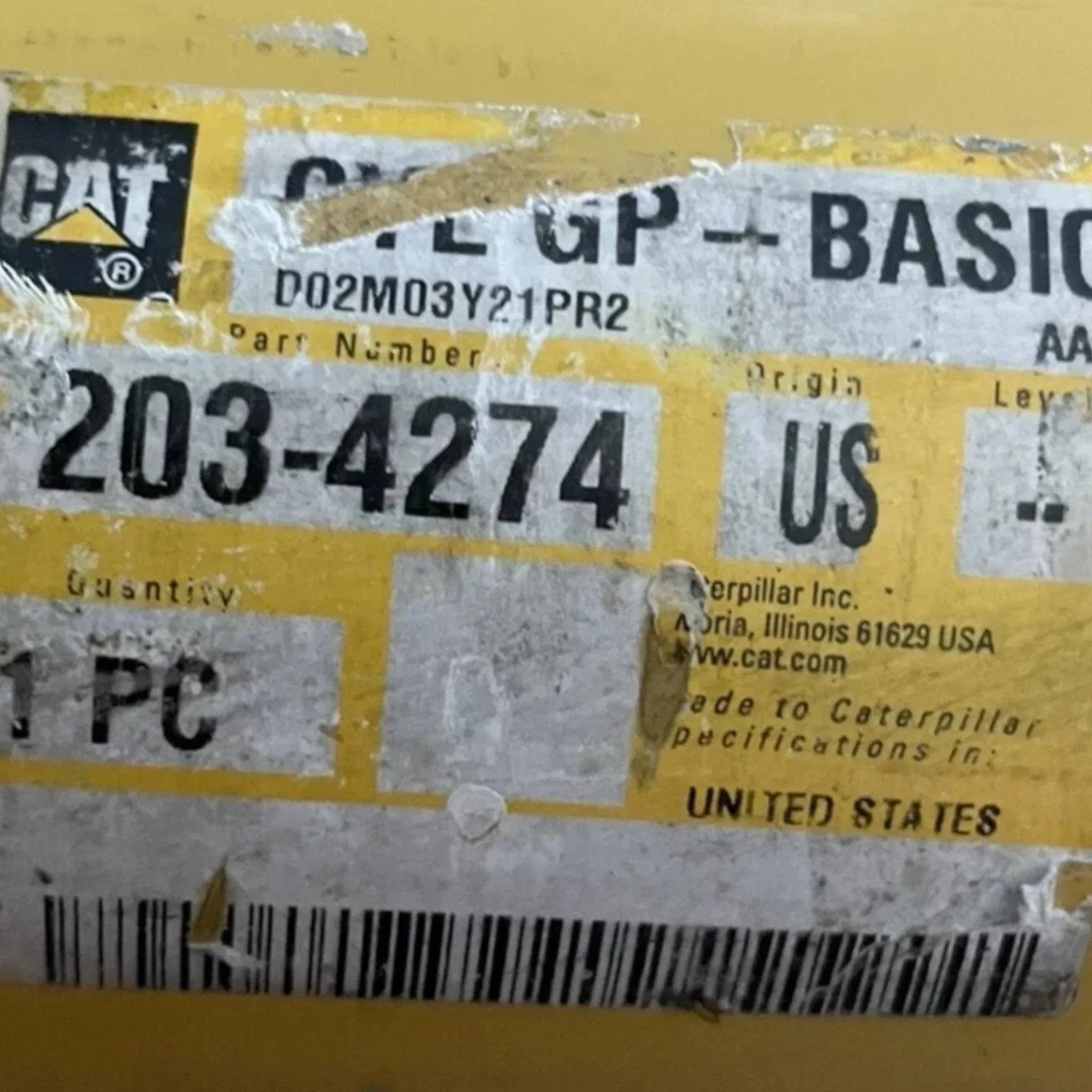 203 4274 Genuine CAT Hydraulic Cylinder