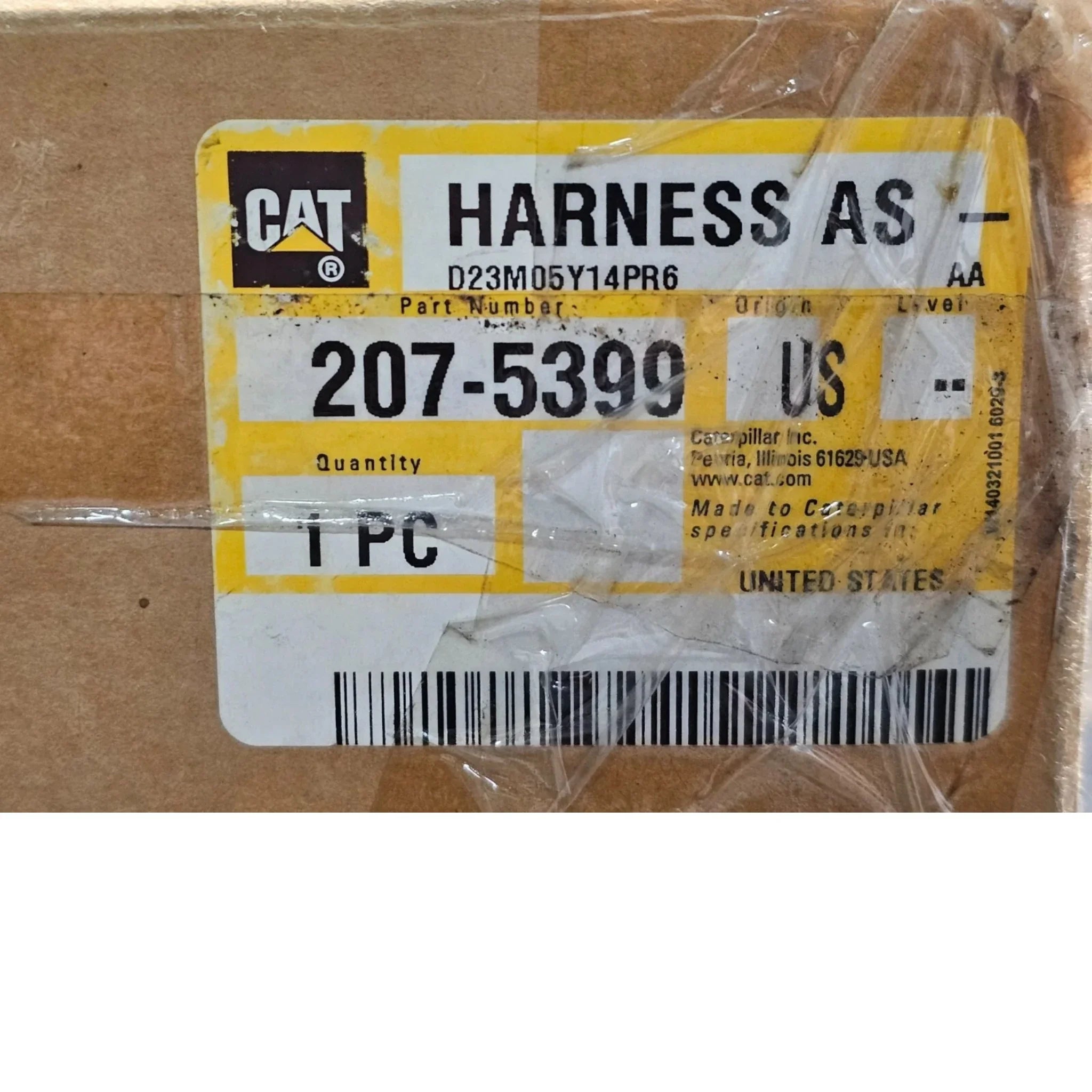 2075399 Genuine CAT Control Panel Wiring Harness