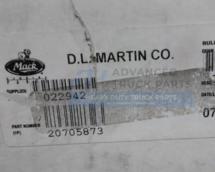 20705873 Genuine Mack Water Pump Housing