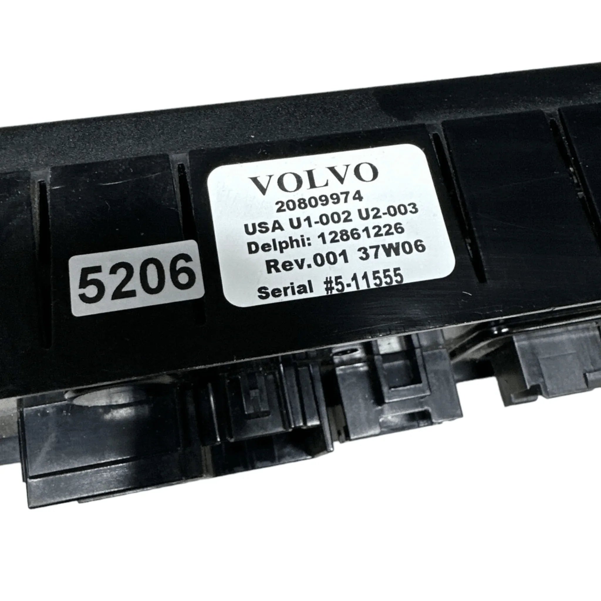 20809974 Genuine Volvo Rear Sleeper Temperature Control Panel Bunk