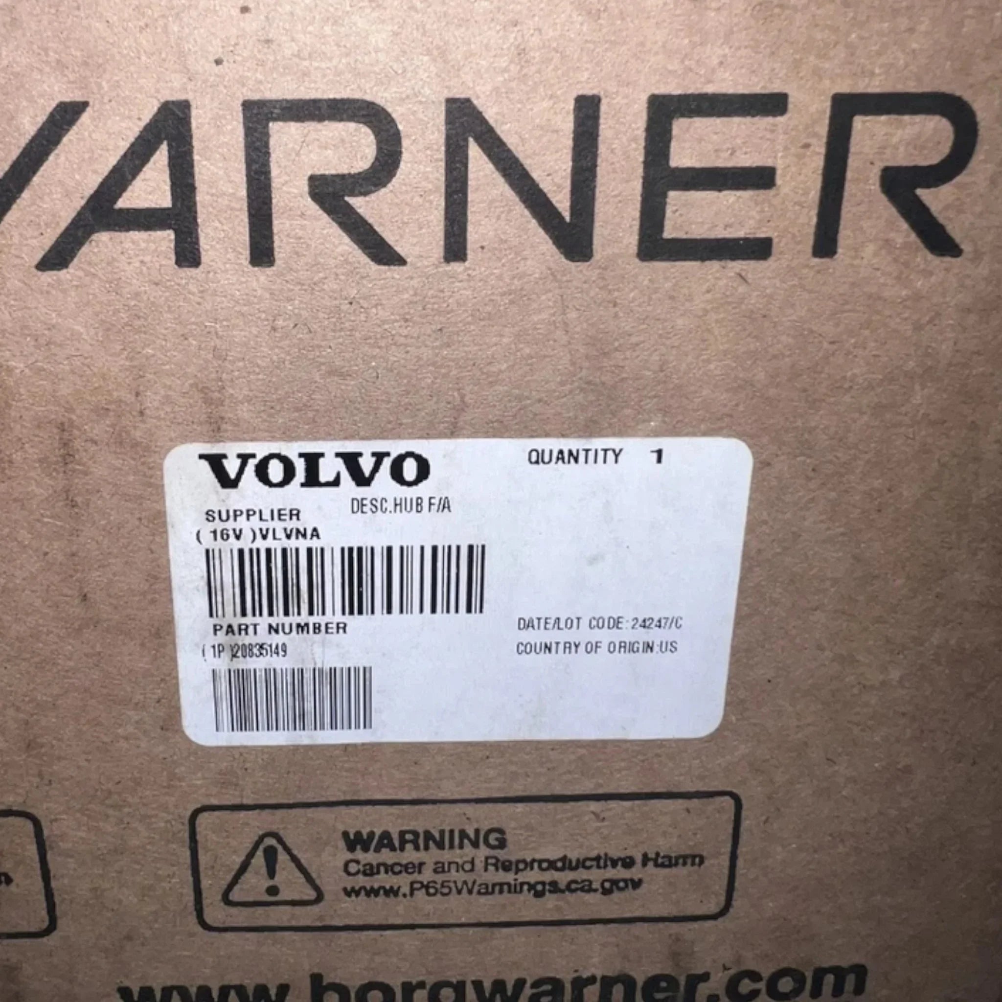 20835149 Genuine Volvo Clutch Fan Hub Bracket