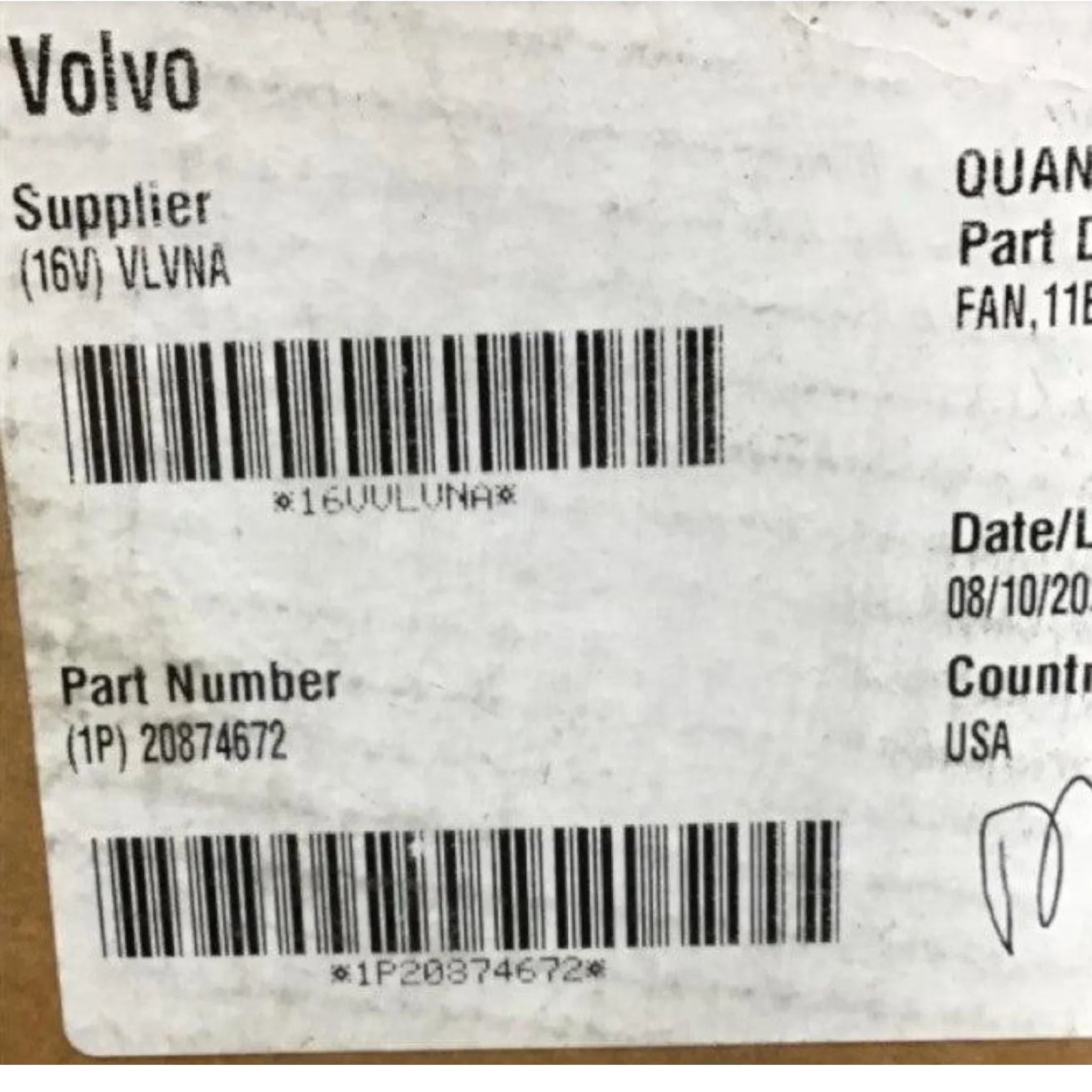 20874672 Genuine Volvo Engine Cooling Fan - Truck To Trailer