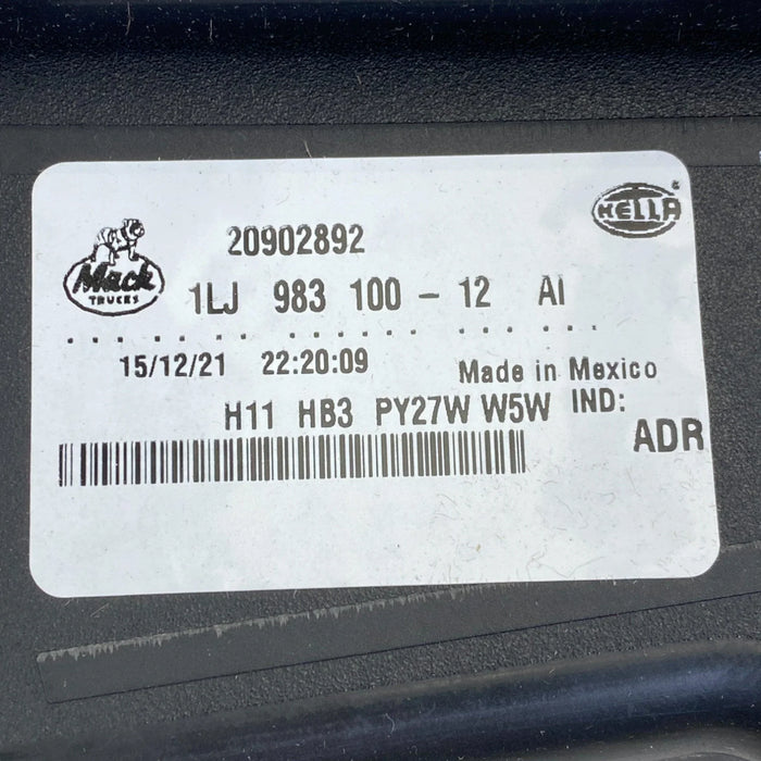 20902892 Genuine Volvo Headlamp