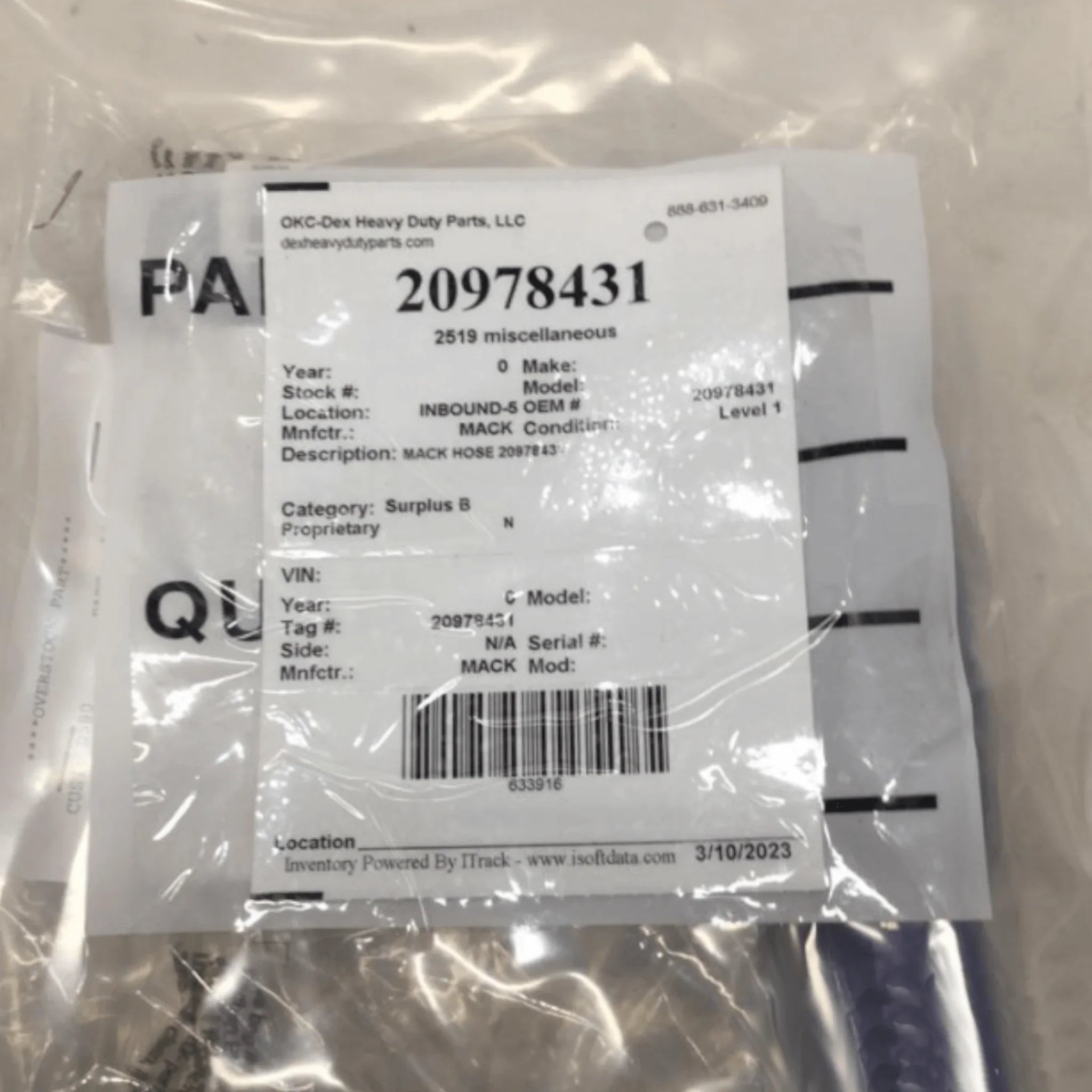 20978431 Genuine Volvo Hose - Truck To Trailer