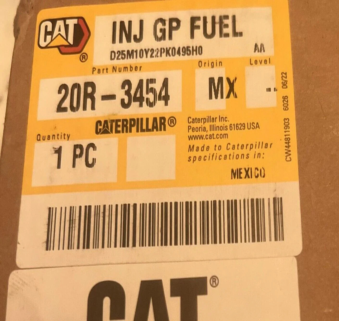 20R3454 Genuine Cat Fuel Injector