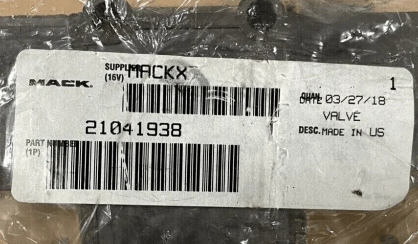 21041938 Genuine Mack Transmission Shift Air Valve