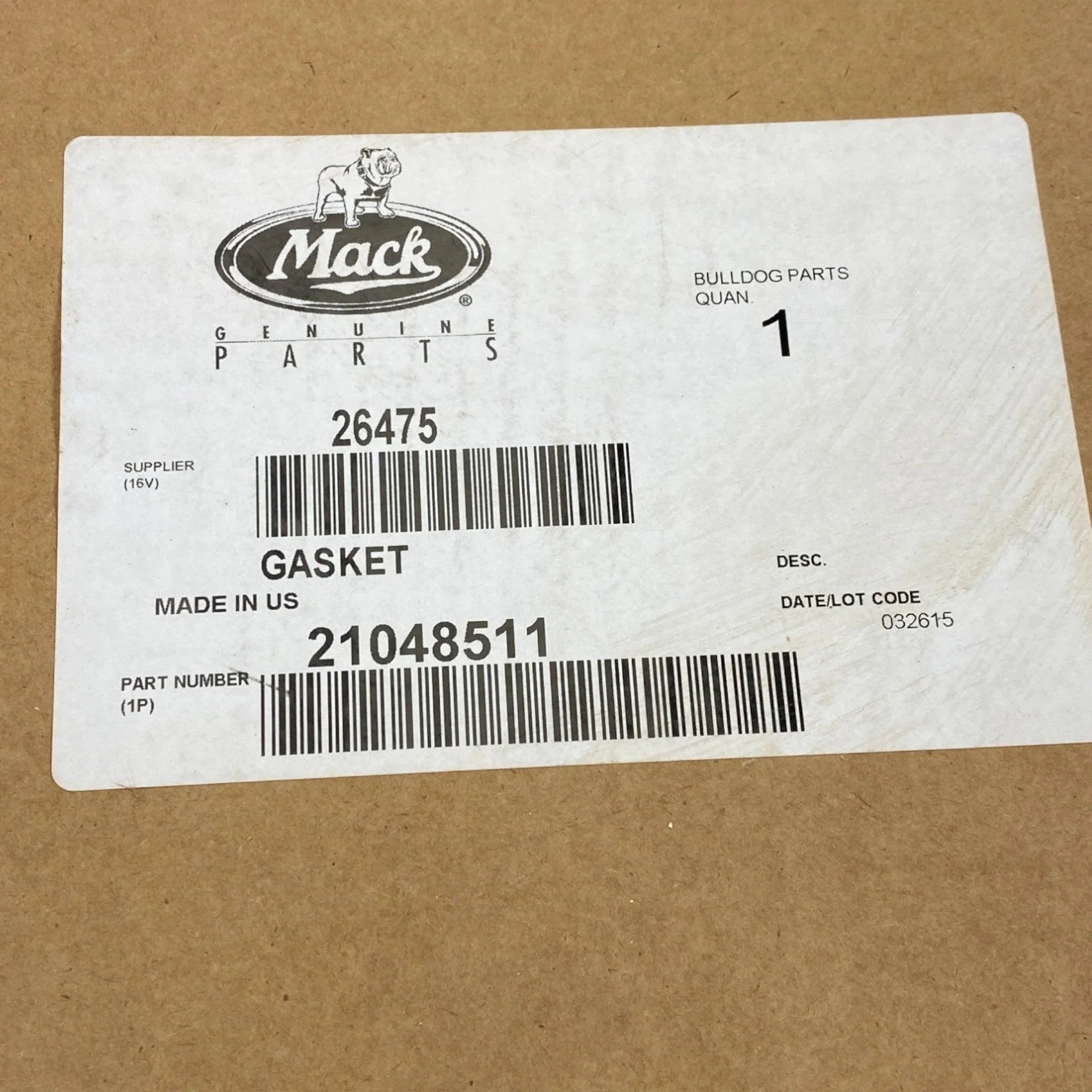 21424458 Genuine Mack DPF Gasket