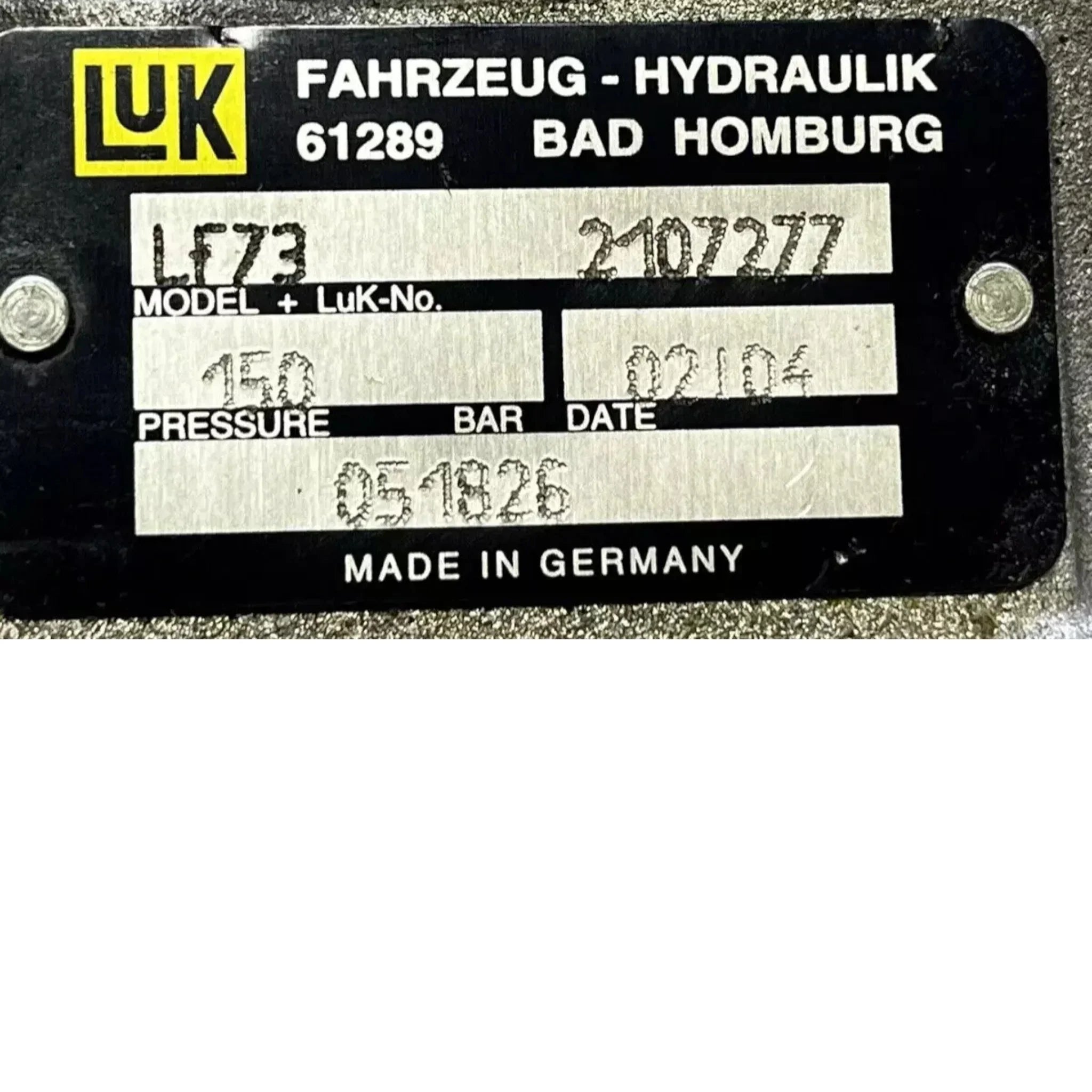 2107277 Genuine Luk Power Steering Pump