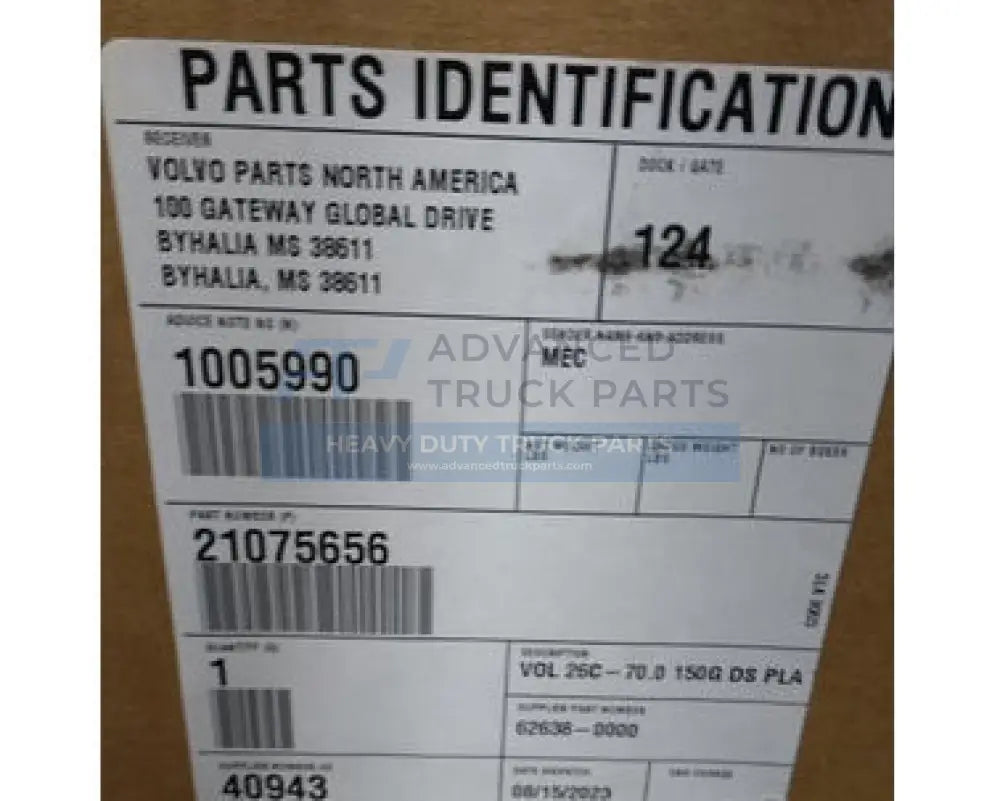 21075656 Genuine Volvo Fuel Tank