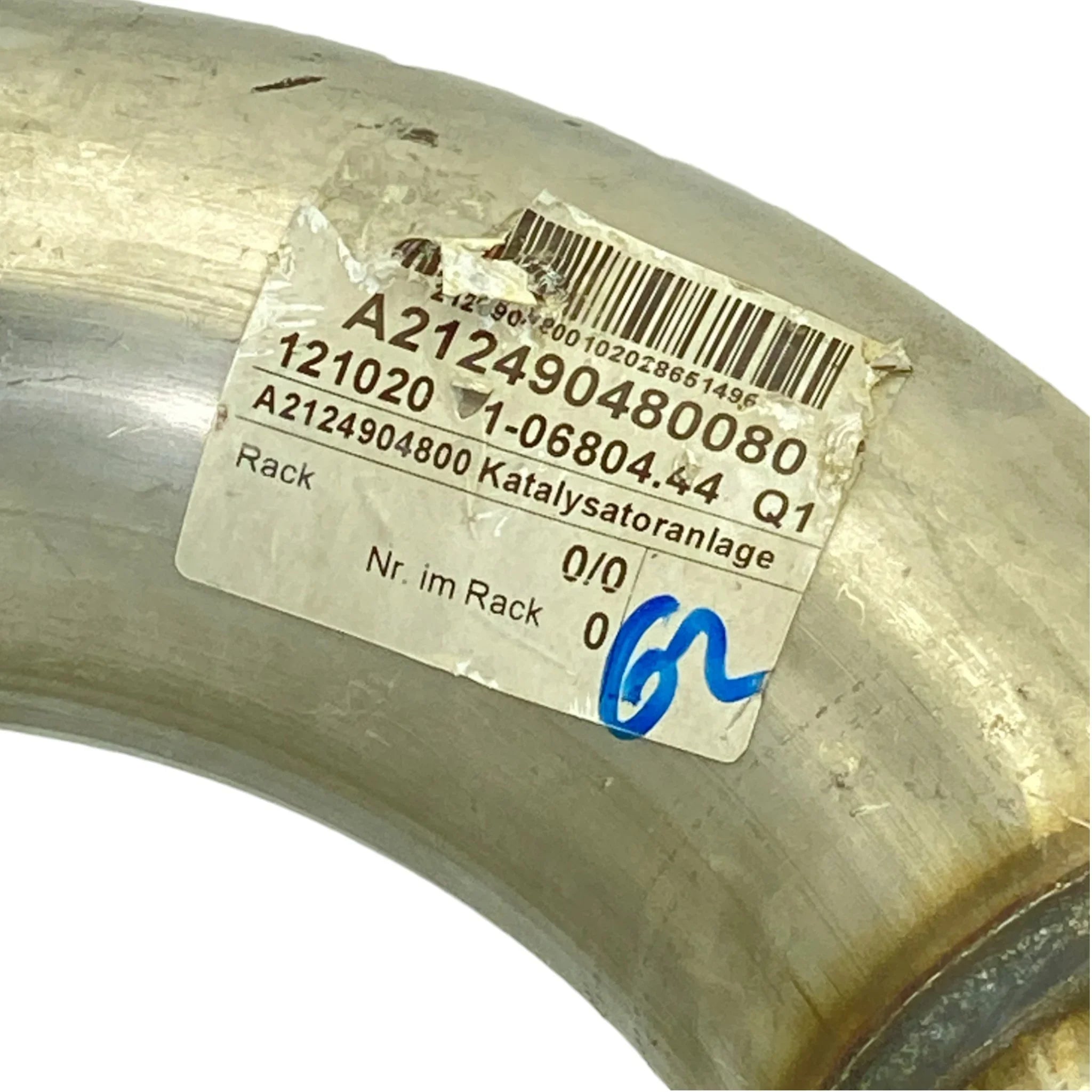 212490480080 Genuine Mercedes-Benz Front Exhaust Gas Line