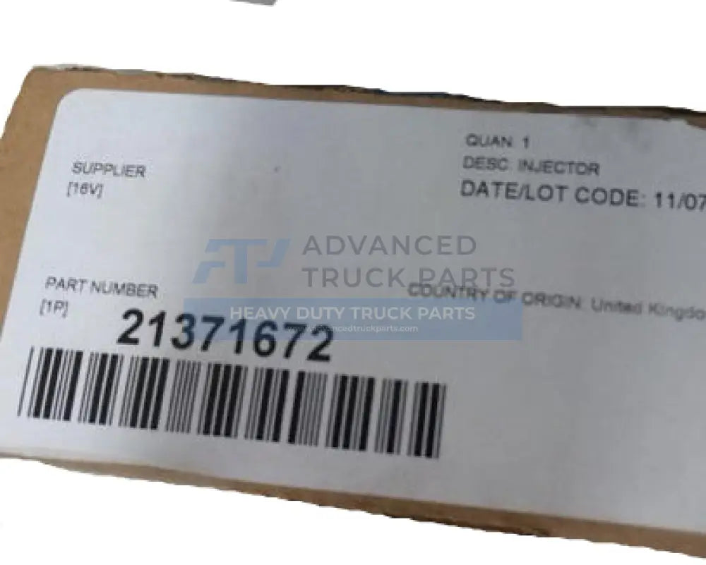 21371672 Genuine Mack Unit Injector EU3 Lr
