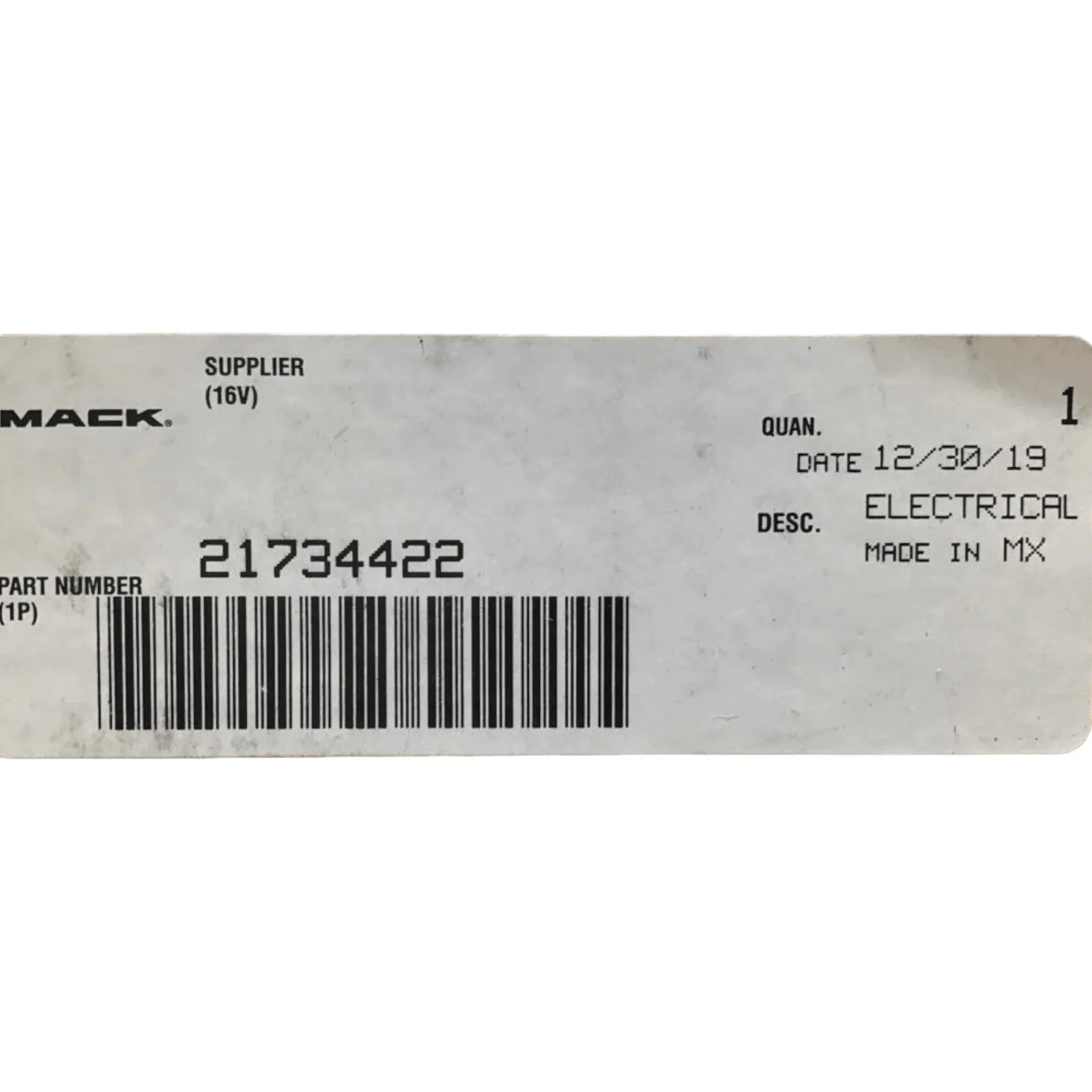 21734422 Genuine Volvo/Mack Electrical Equipment - Truck To Trailer