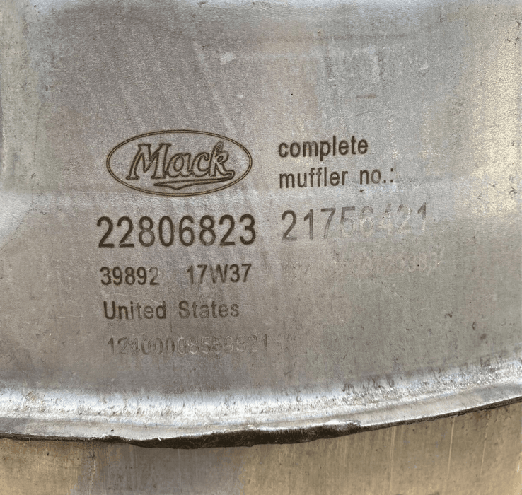 21756421 Oem Mack Muffler Assembly For Mack Mp8 Volvo - ADVANCED TRUCK PARTS