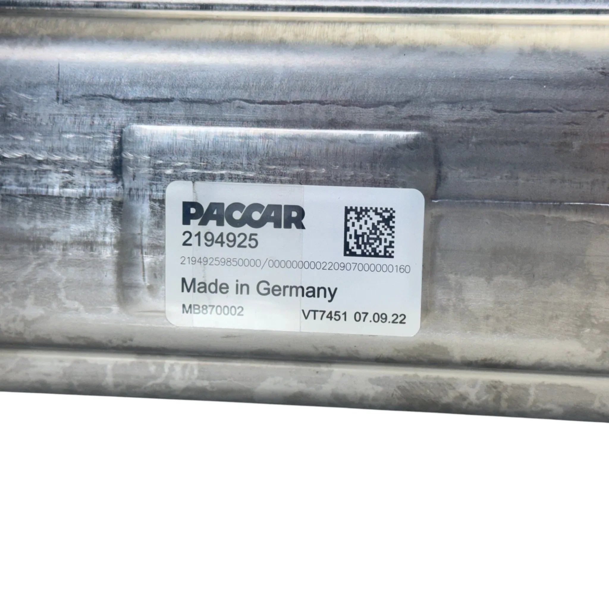 2194925 Genuine Paccar EGR Cooler