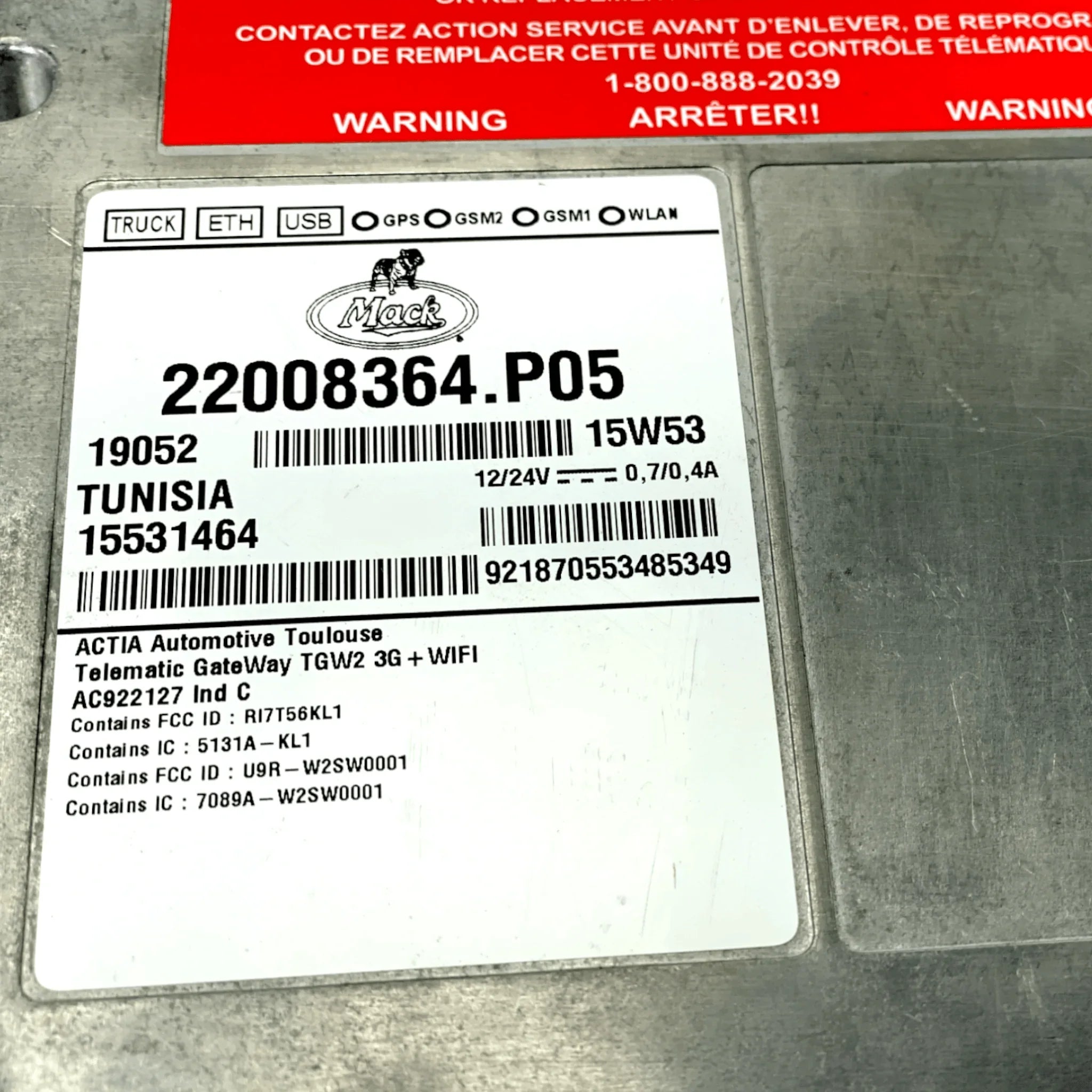 22008364 Genuine Mack Telematics Control Unit
