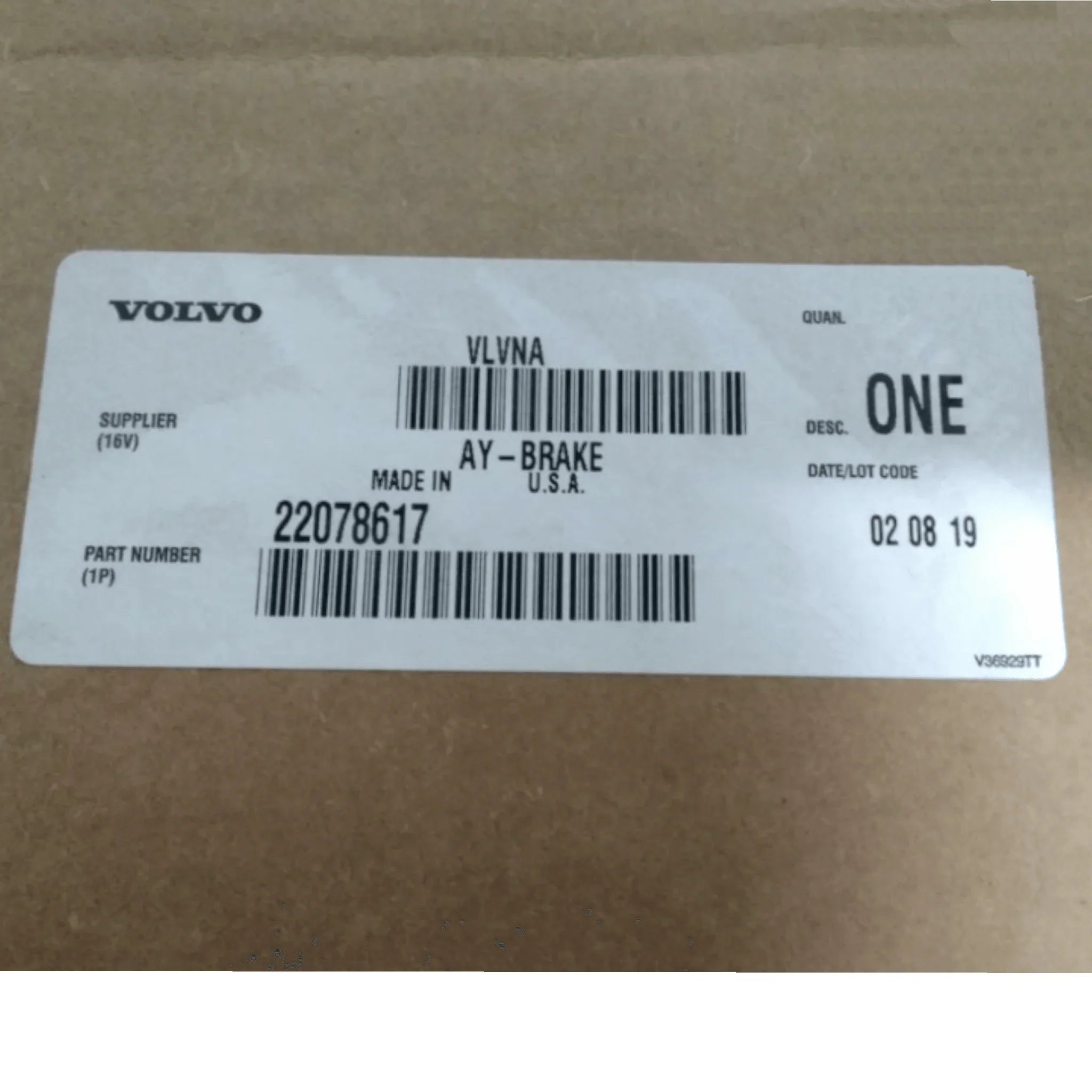 22078617 Genuine Volvo Drum Brake - Truck To Trailer