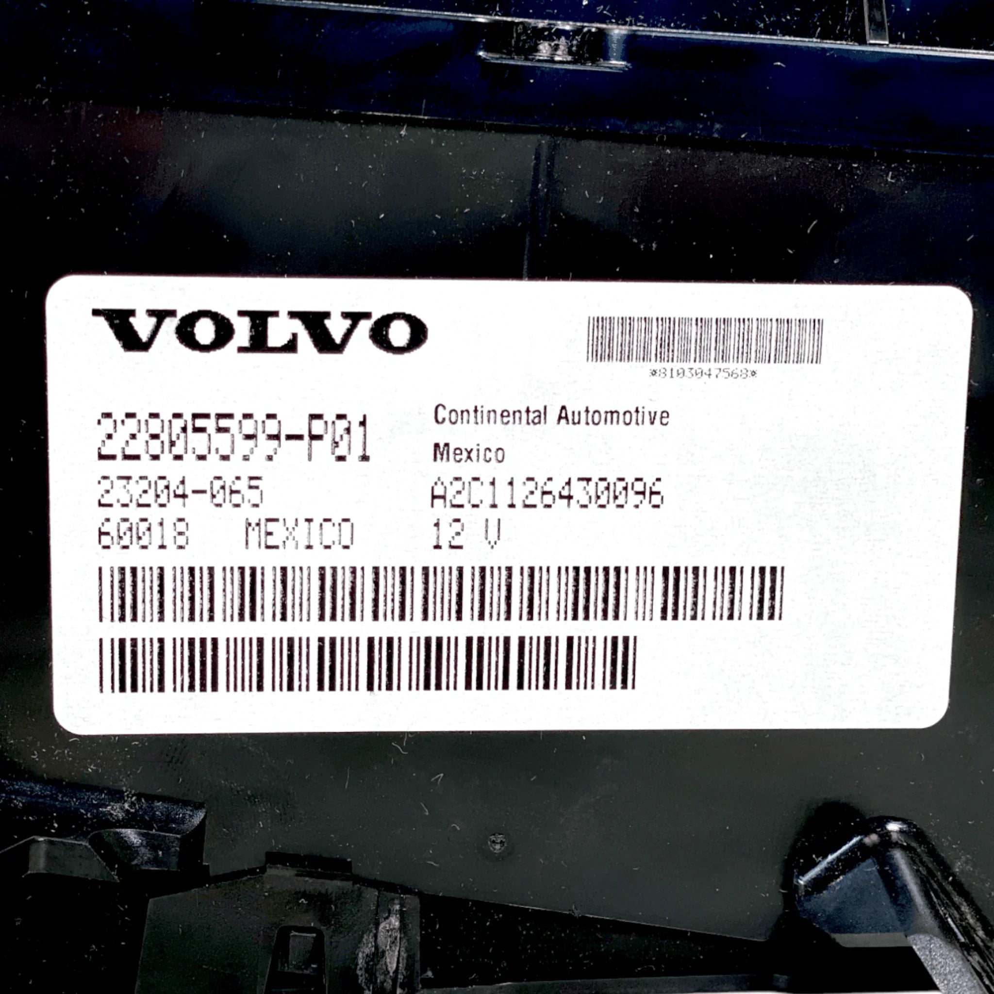 22261638 Genuine Volvo Instrument Cluster
