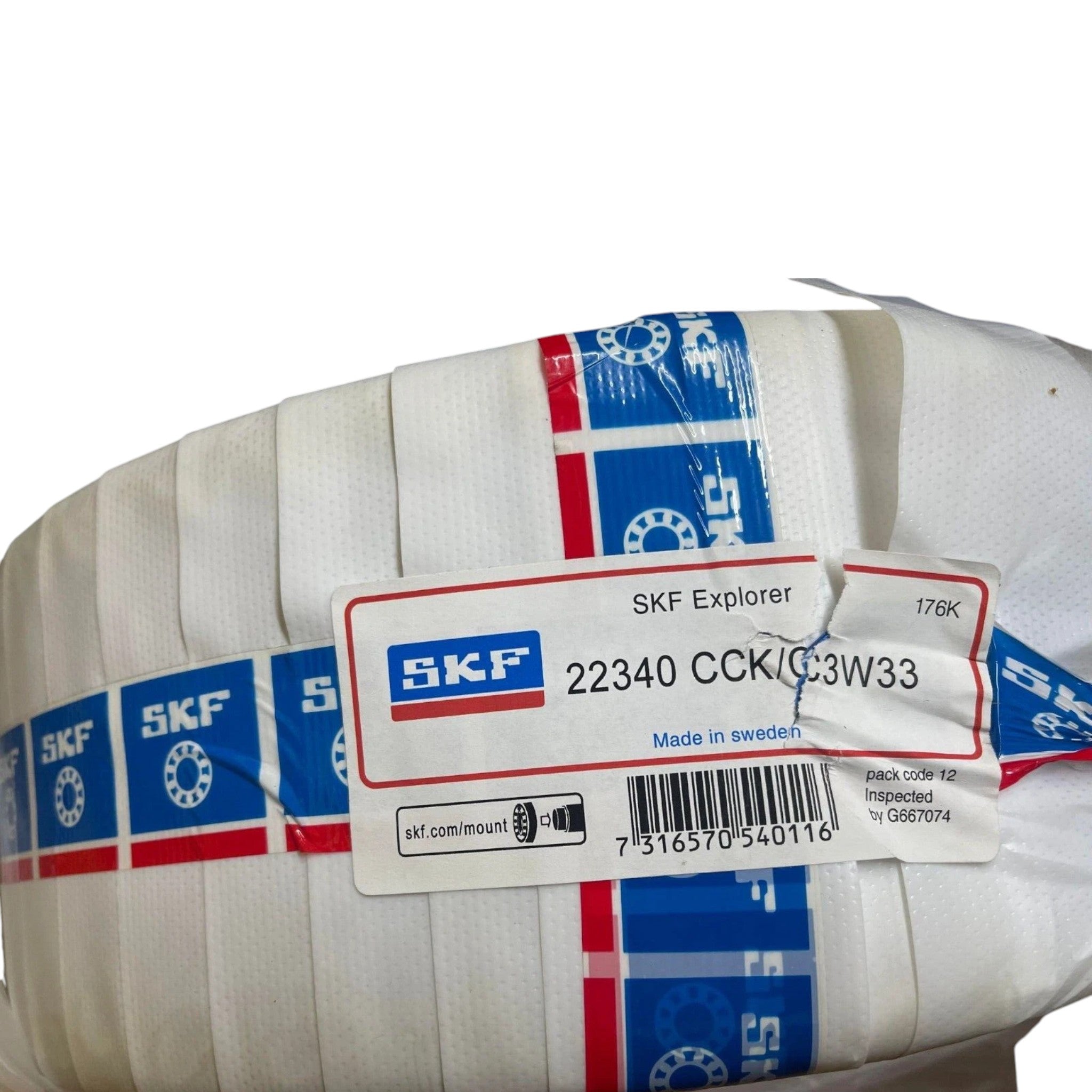 22340CCK/C3W33 Genuine SKF Spherical Roller Bearing