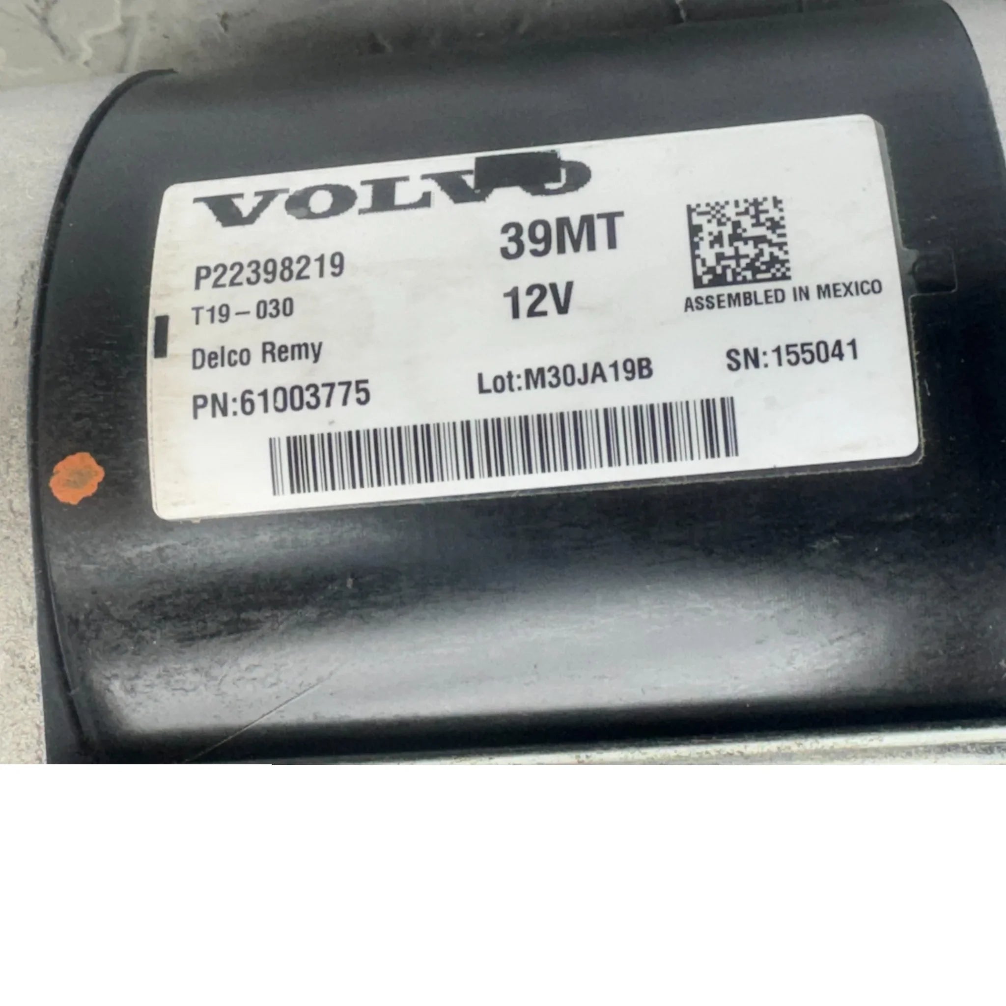 22398219 Genuine Volvo Starter Motor 39MT – ADVANCED TRUCK PARTS