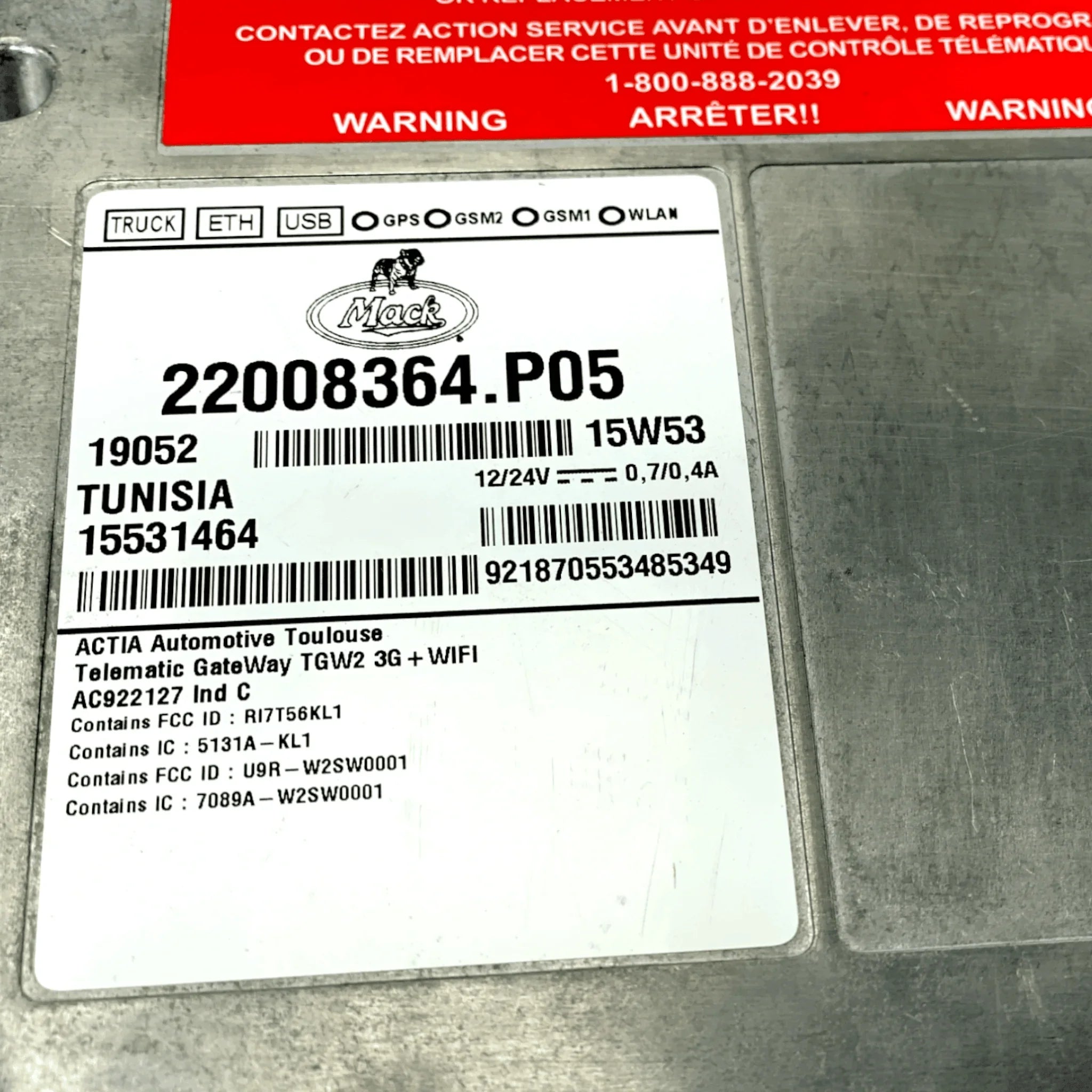 22555757 Genuine Mack Telematics Control Unit