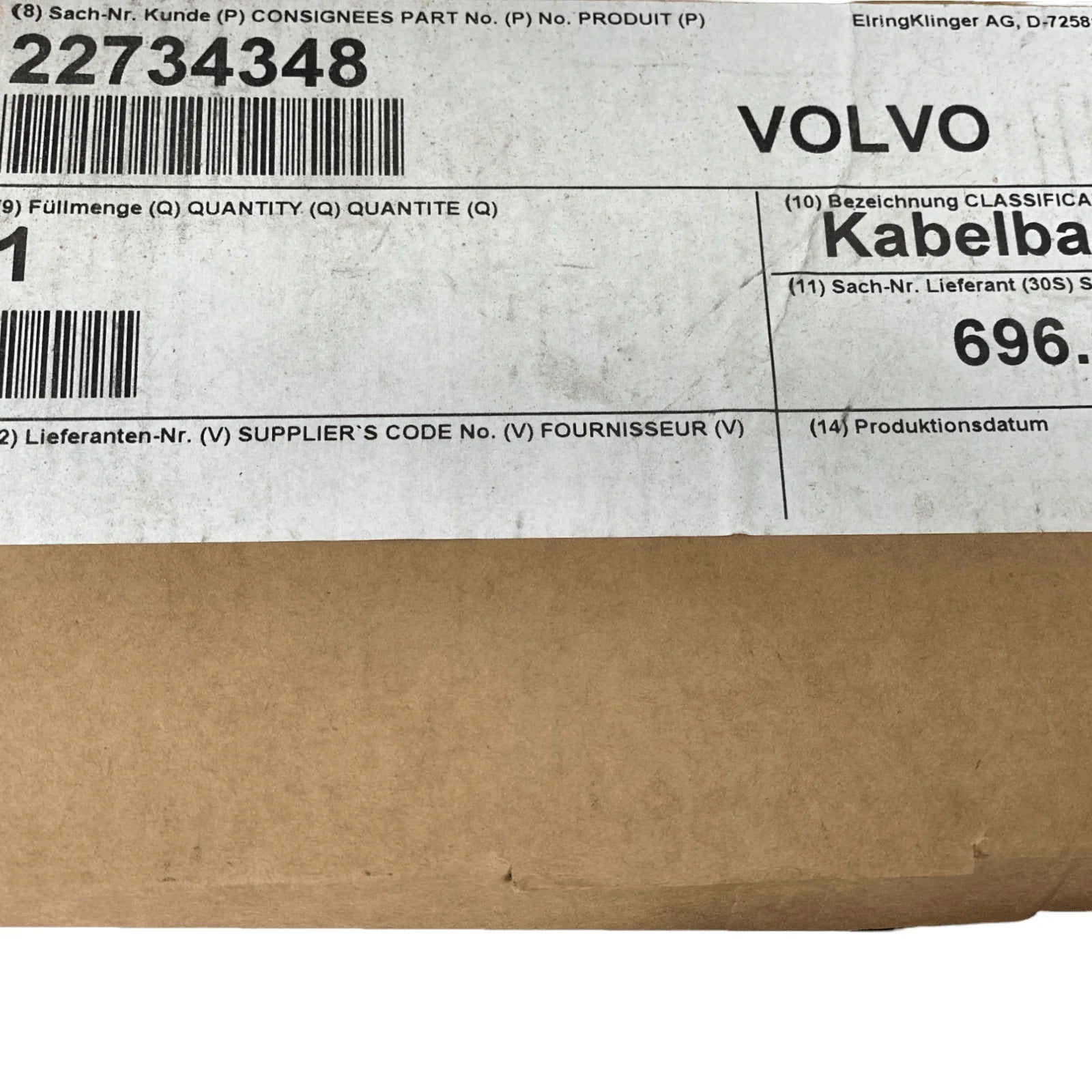 22193672 Genuine Volvo Wiring Harness - Truck To Trailer