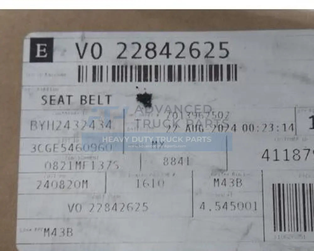 22842625 Genuine Mack Seat Belt - Seat Belt