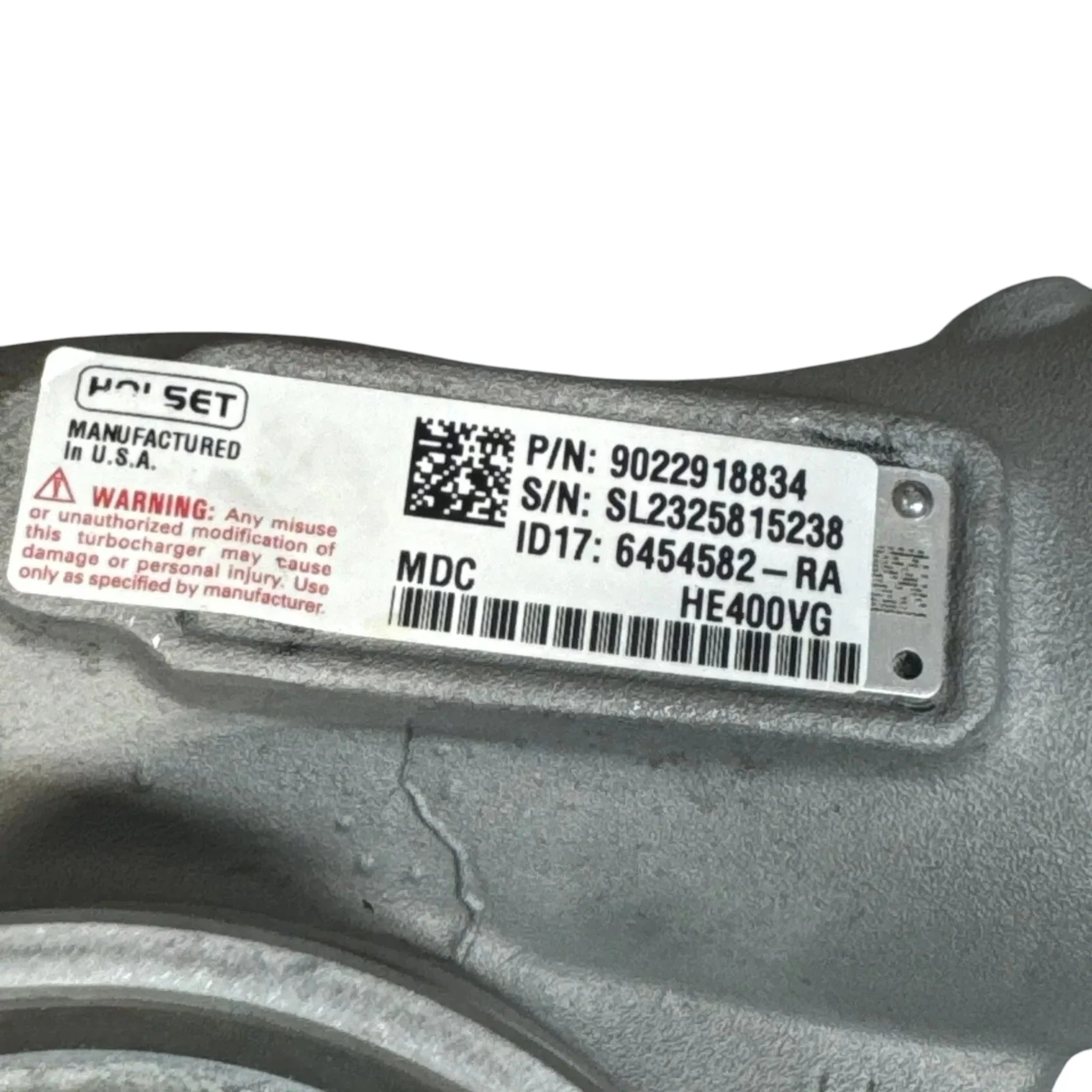 22918834 Genuine Volvo Turbocharger HE400VG