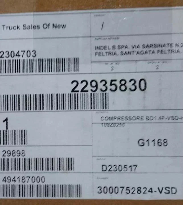 22935830 Genuine Volvo Compressor - Truck To Trailer