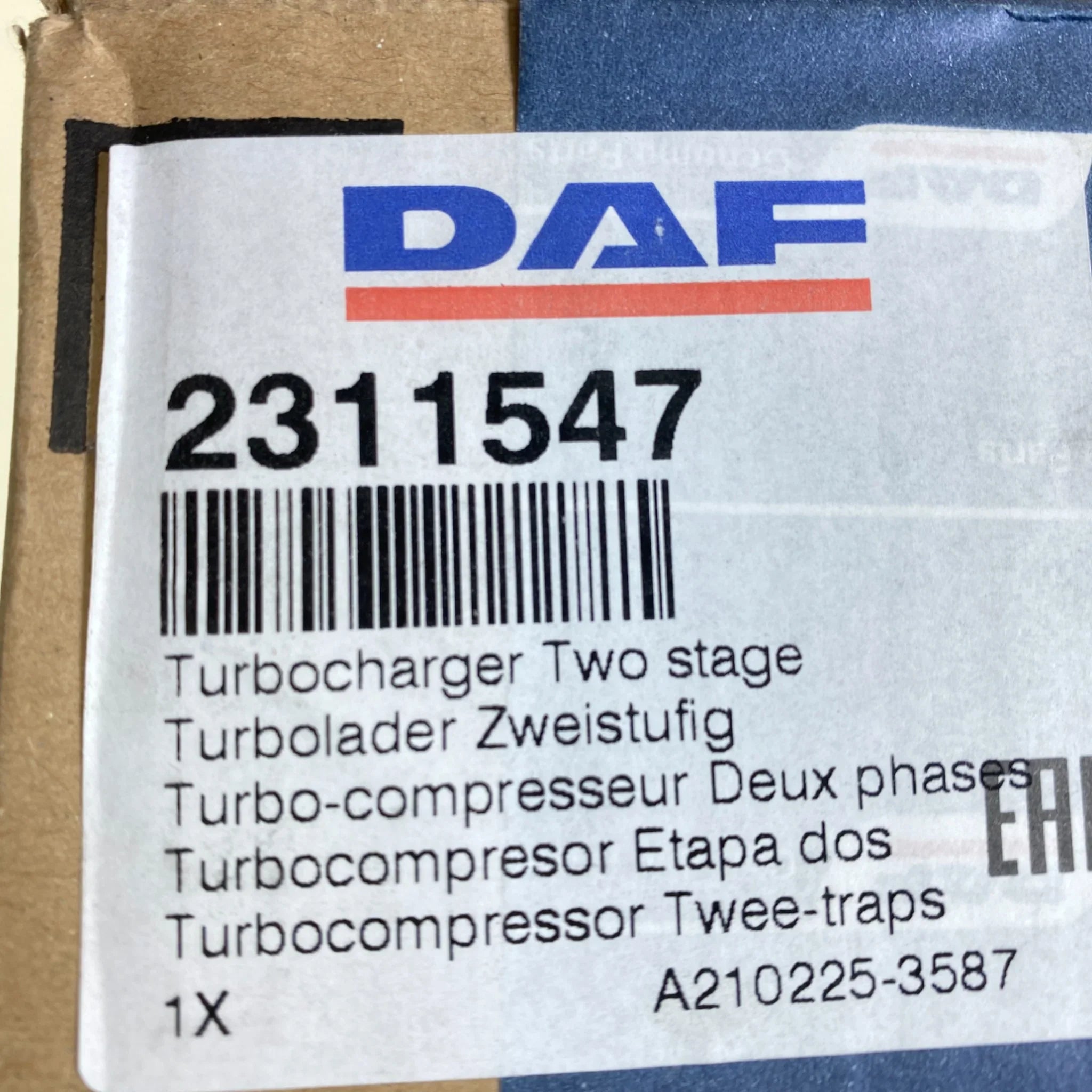 2311547PE Genuine Paccar Turbocharger Installation Kit for MX13 Engine