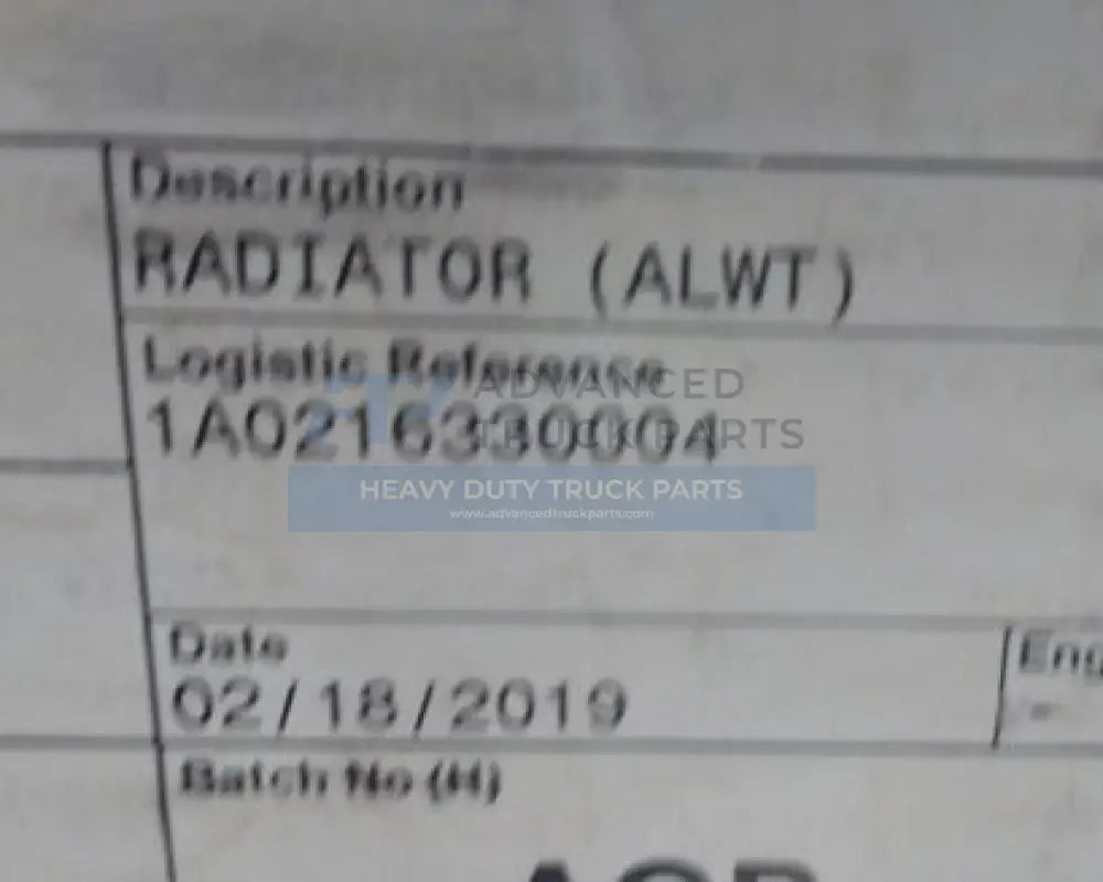 23459372 Genuine Mack Radiator Core