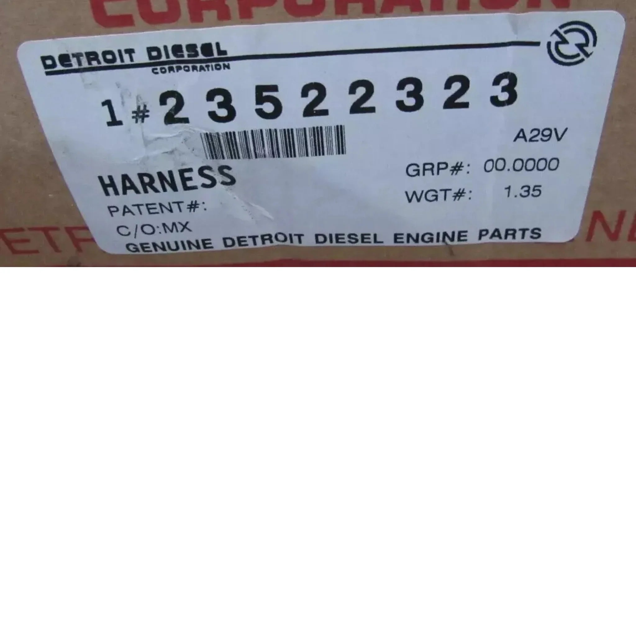 DDE-23522323 Genuine Detroit Diesel Engine Wiring Harness