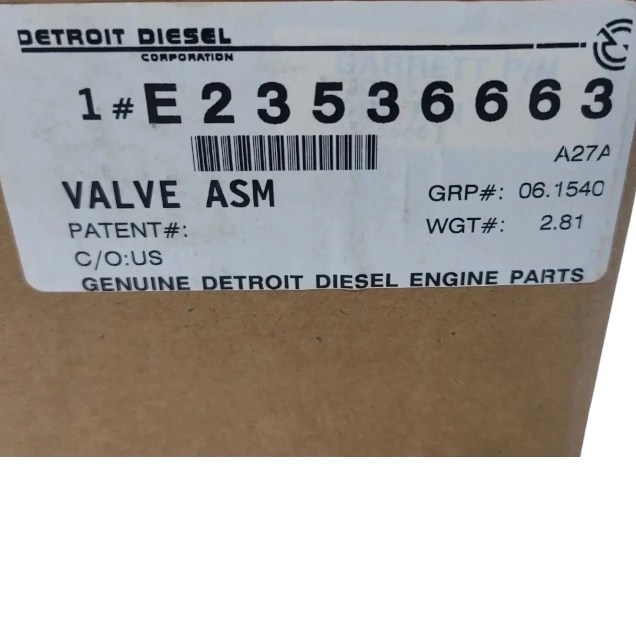 E23536663 Genuine Detroit Diesel Solenoid Valve Assembly 24V
