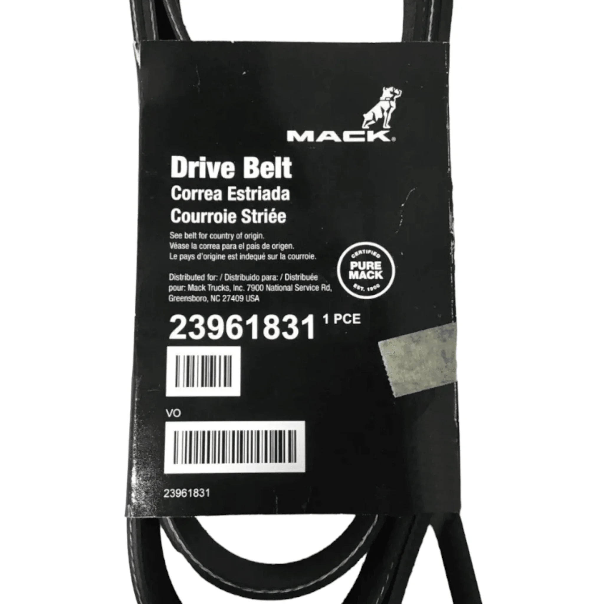 23961831 Genuine Mack V-Ribbed Belt - Truck To Trailer