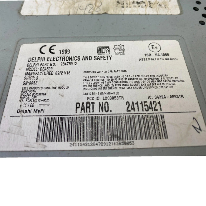 24115421 Genuine Paccar Radio DEA500