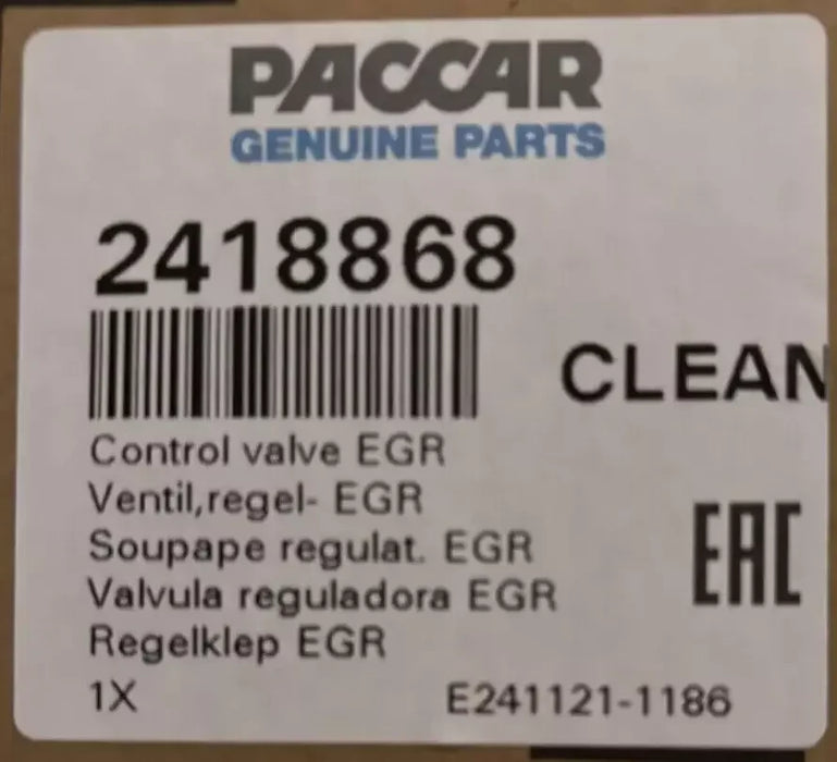 2418868 Genuine Paccar EGR Control Valve