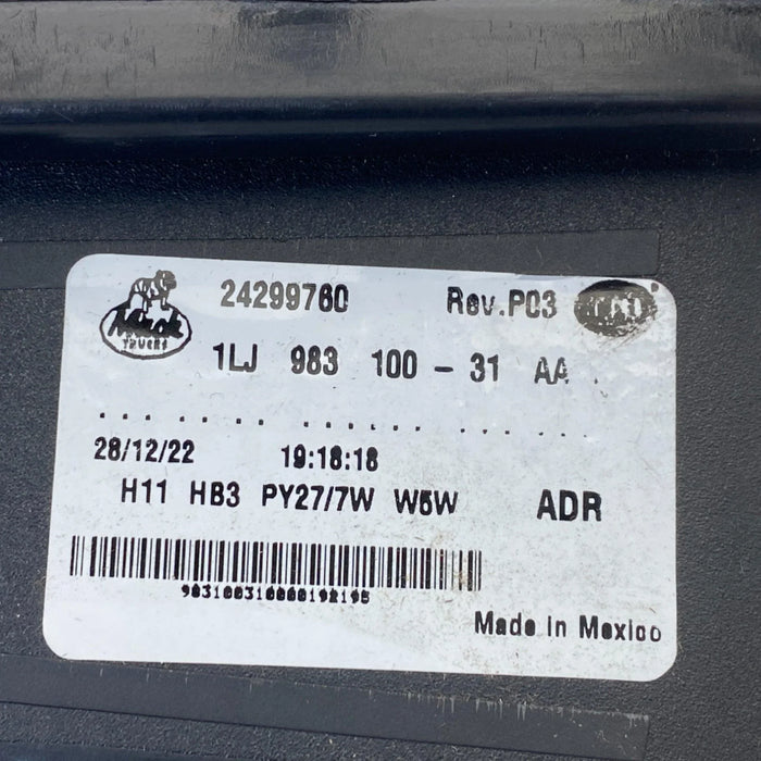 24299760 Genuine Volvo Headlamp