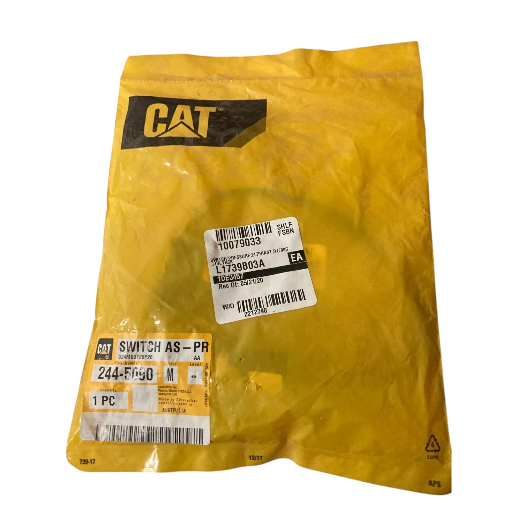 2445090 Genuine CAT Switch Assembly-Pressure