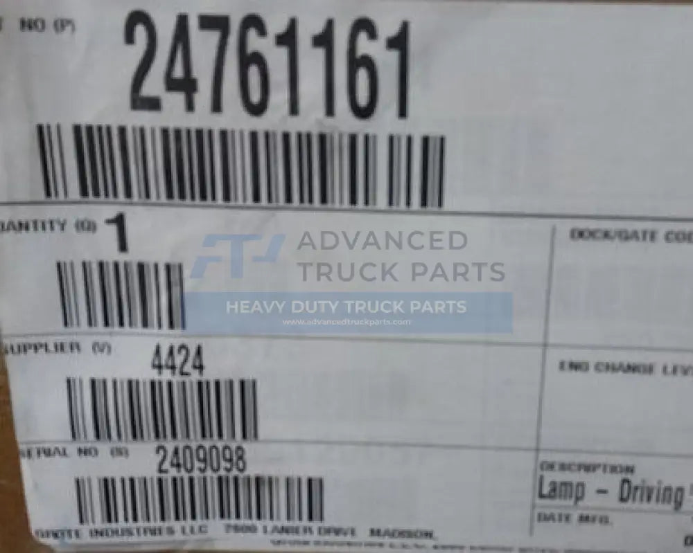 24761161 Genuine Mack Af Granite Gen RH Led Headlamp