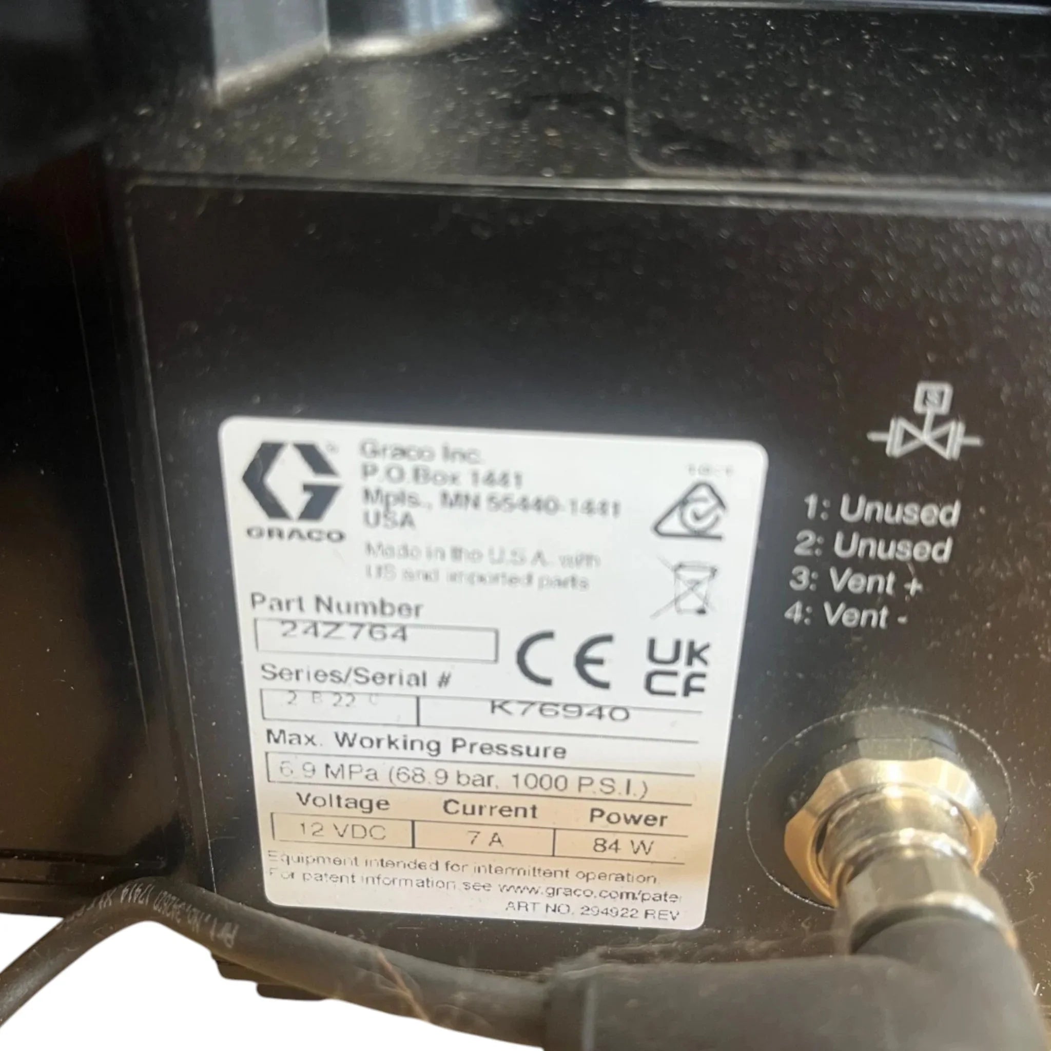 24Z764 Graco Grease Jockey Electric Pump 12V