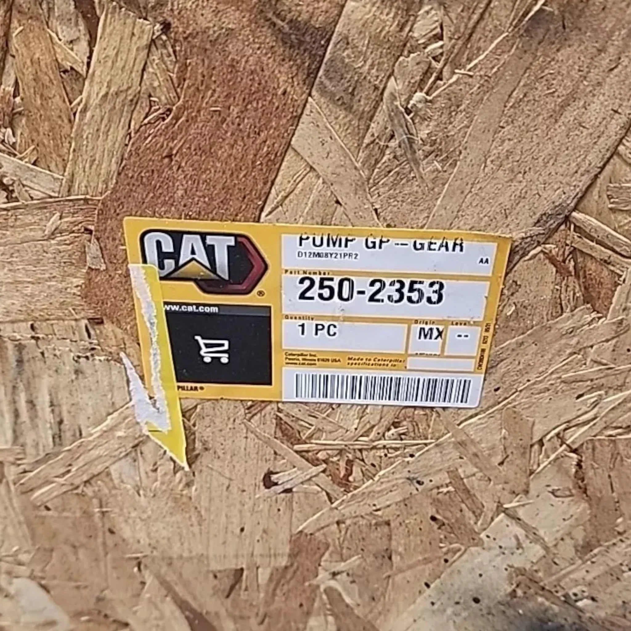 250-2353 CAT Double Section Counter Clockwise Basic Gear Pump