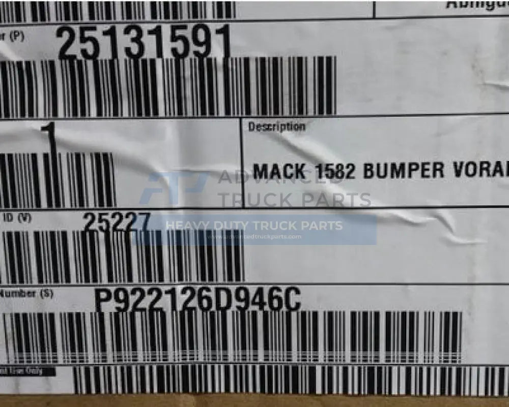 25131591 Genuine Mack Top Plate