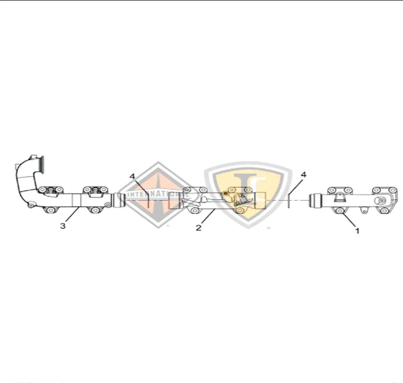 2517272C91 Genuine International Exhaust Manifold Assembly*