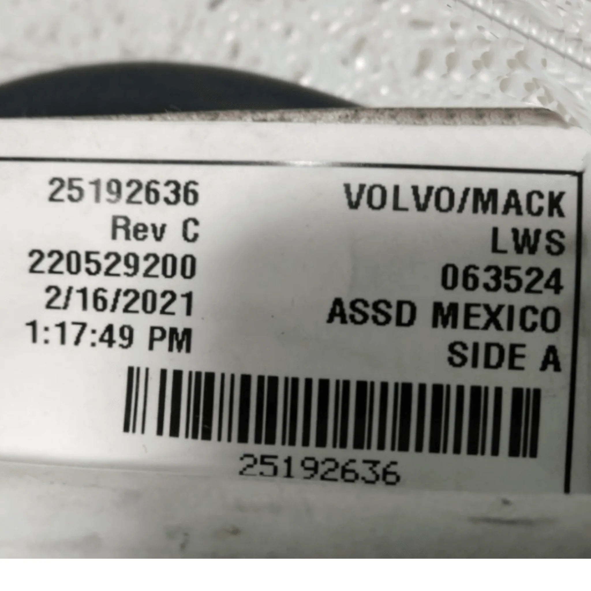 25192636 Genuine Mack Wiring Harness - Truck To Trailer