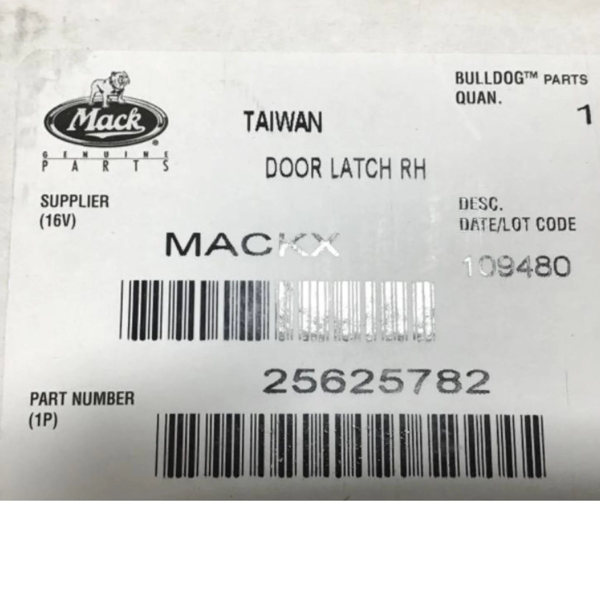 25625782 Genuine Volvo/Mack Door Latch Rh - Truck To Trailer