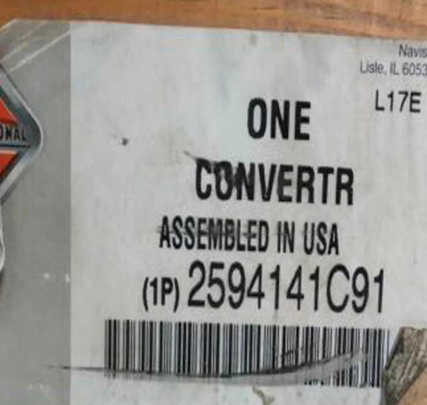 2594141C91 Genuine InternationalModule Outlet Diesel Oxidation Catalyst Doc*