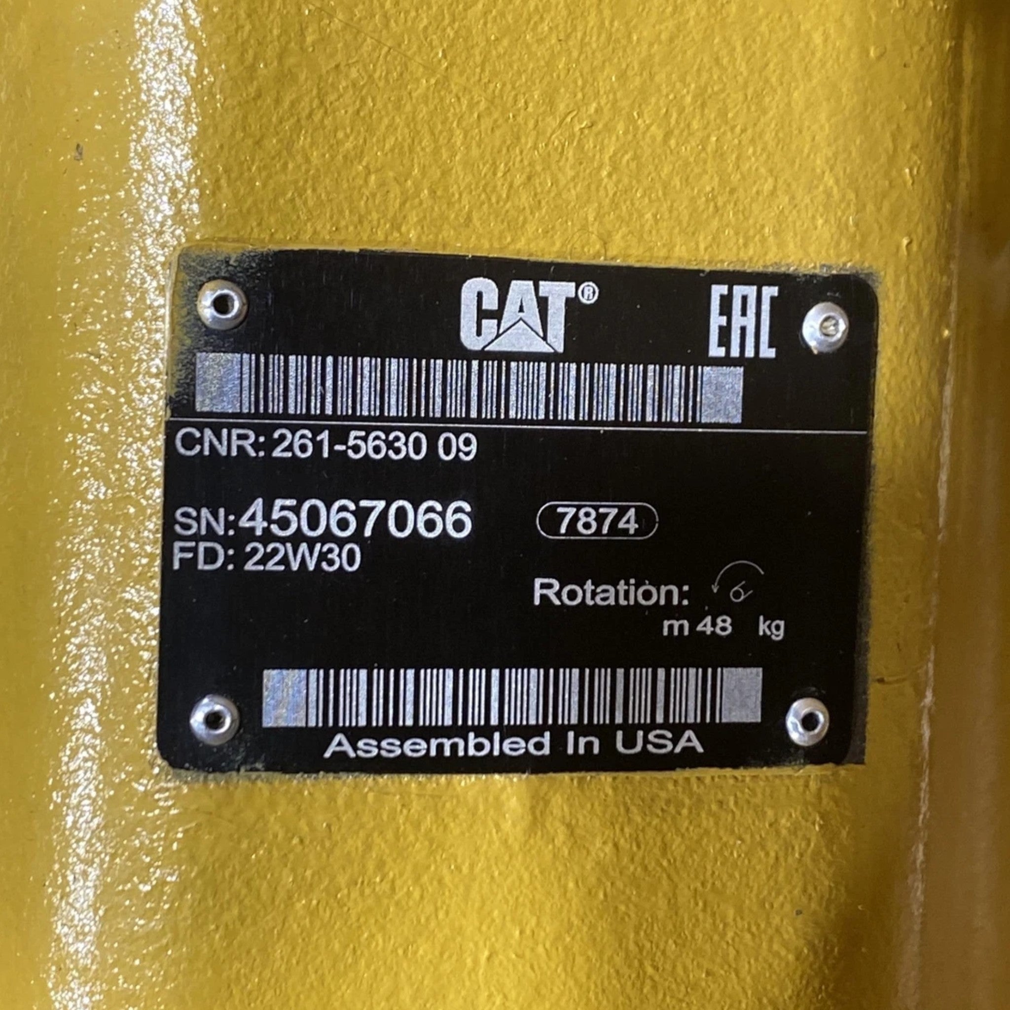 20R3304 Genuine CAT Hydraulic Piston Pump