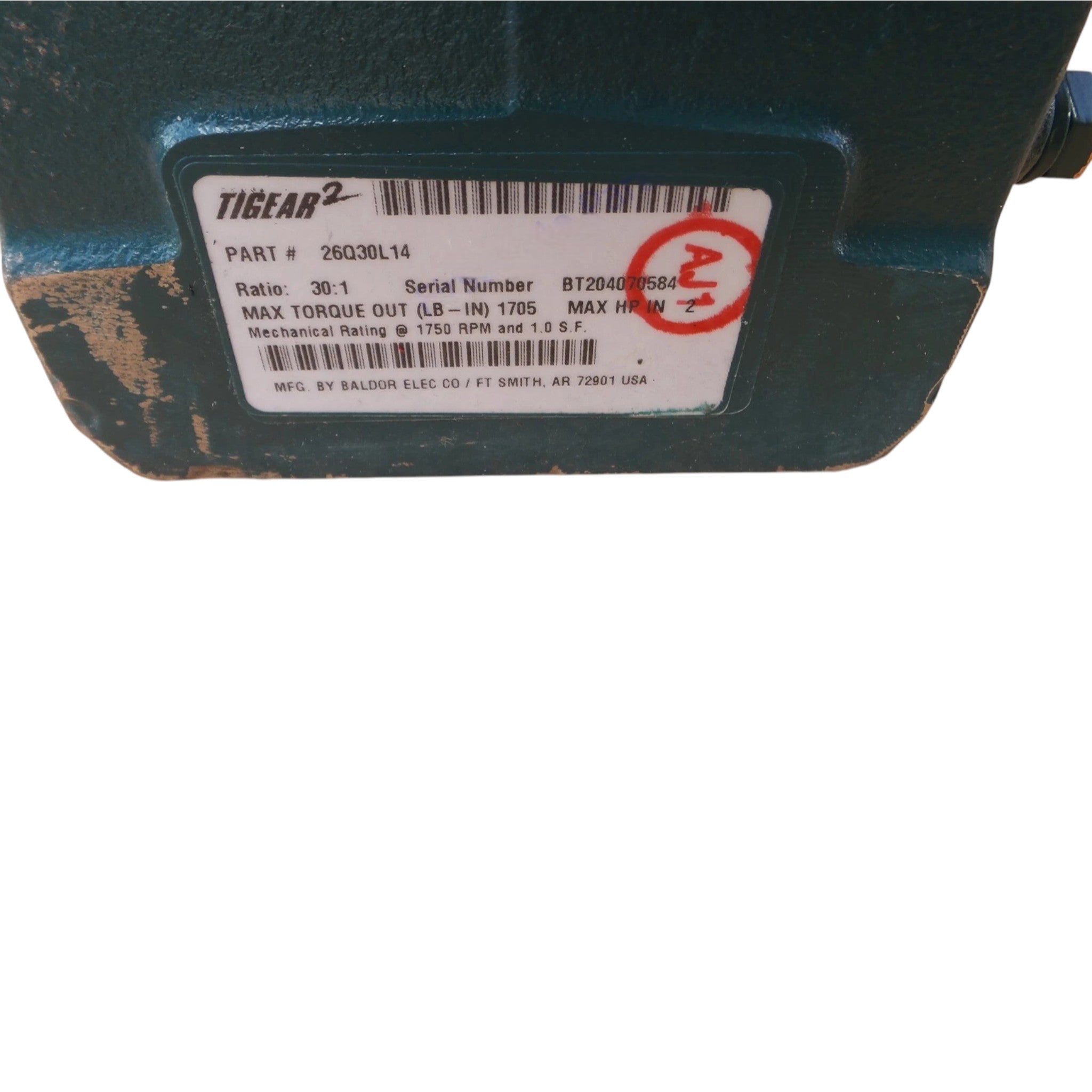 26Q30L14 Dodge Right Angle Worm Gear Speed Reducer