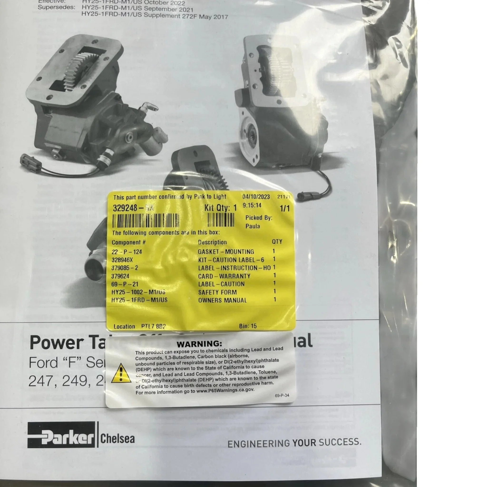 272FMLLP-B8RK Genuine Chelsea PTO Assembly