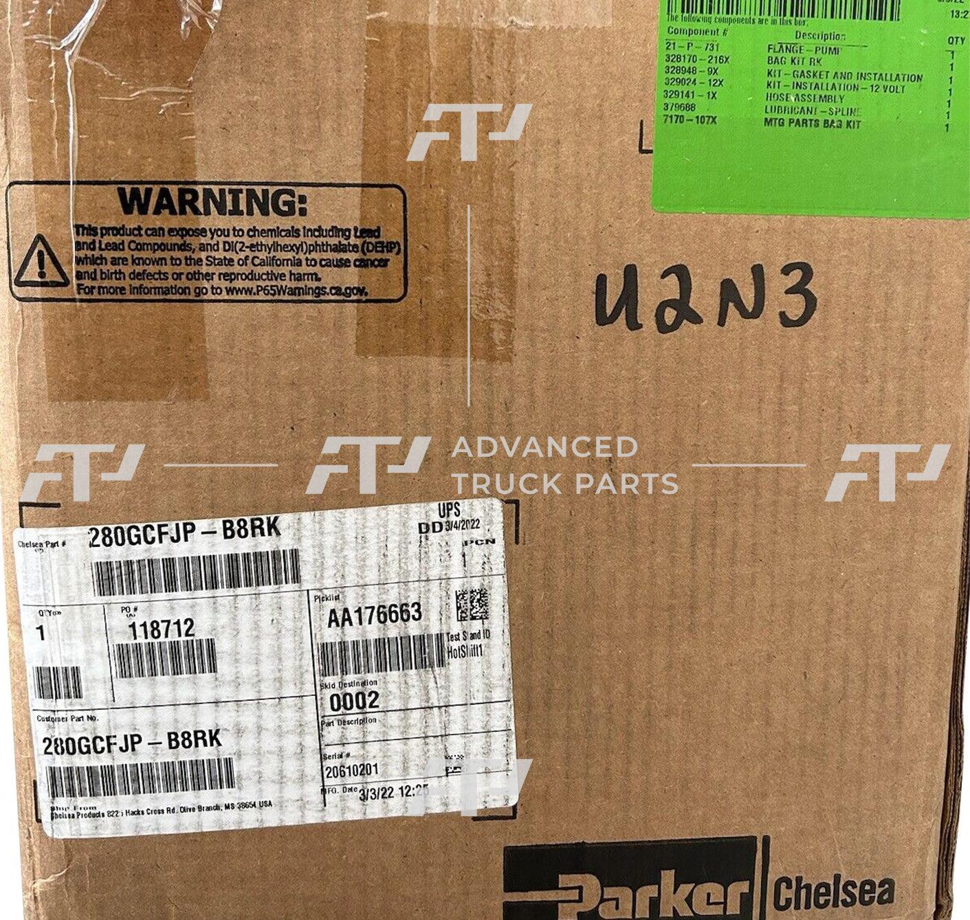 280Gcfjp-B8Rk Genuine Parker Chelsea Pto Power Take Off Unit 280 Series