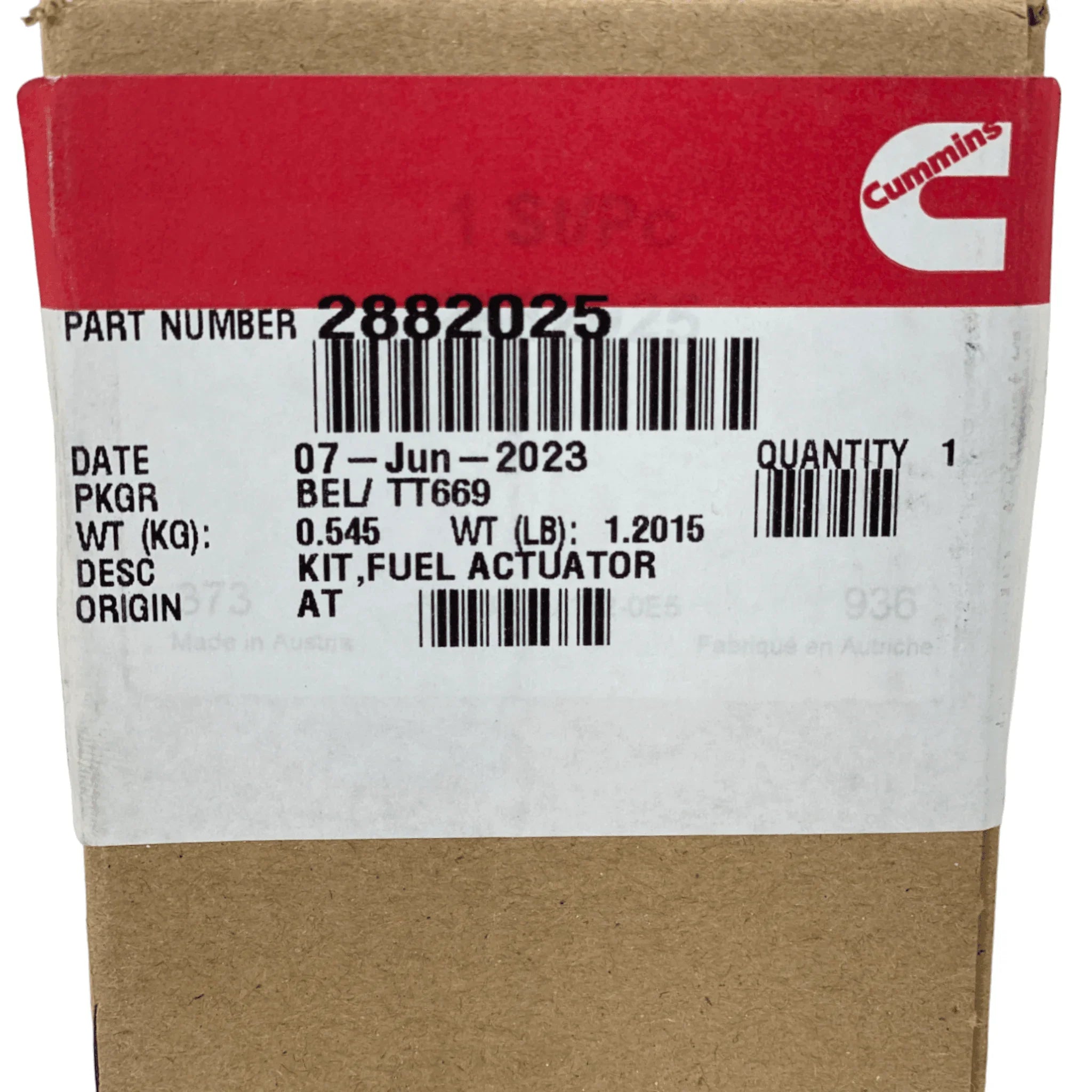 2881177 Genuine Cummins Electronic Fuel Control Kit